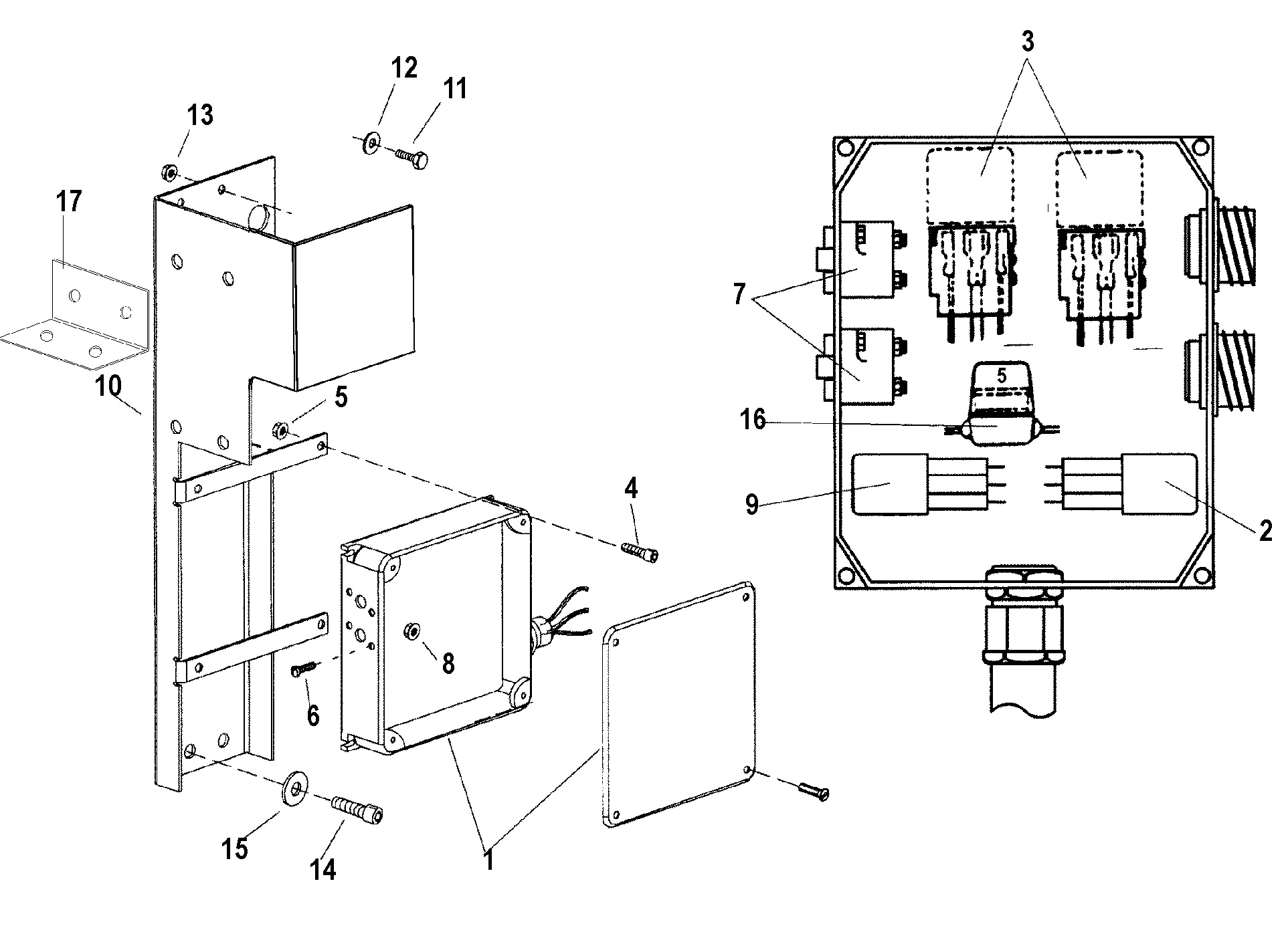 ELECTRICAL BOX AND COMPONENTS
