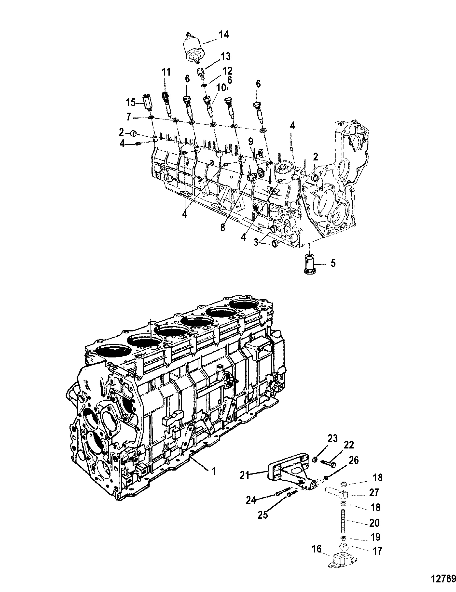 ENGINE CYLINDER BLOCK