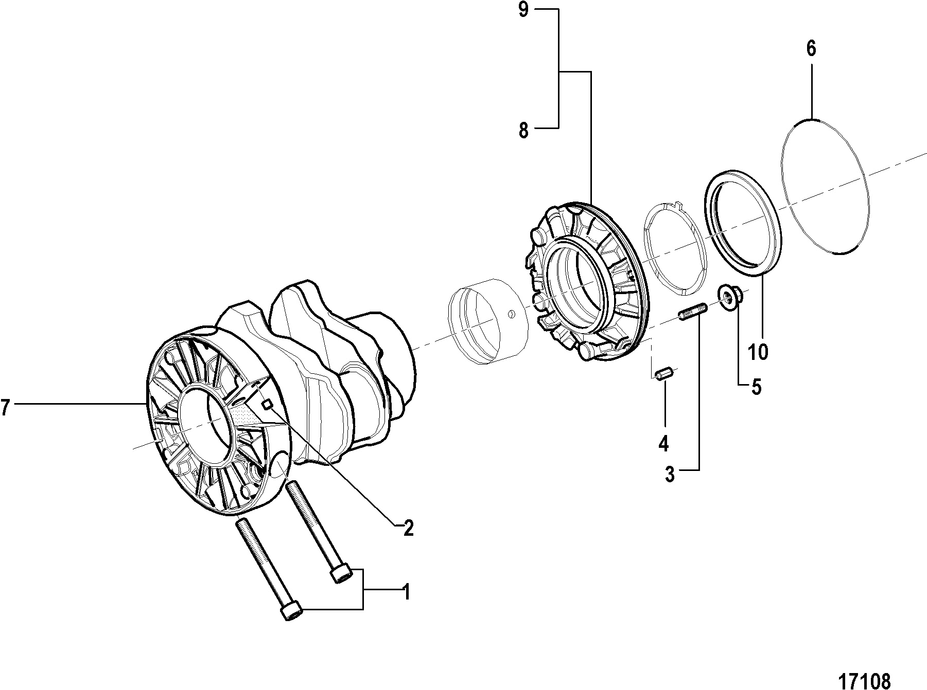 Rear Oil Seal and Bearing Carrier