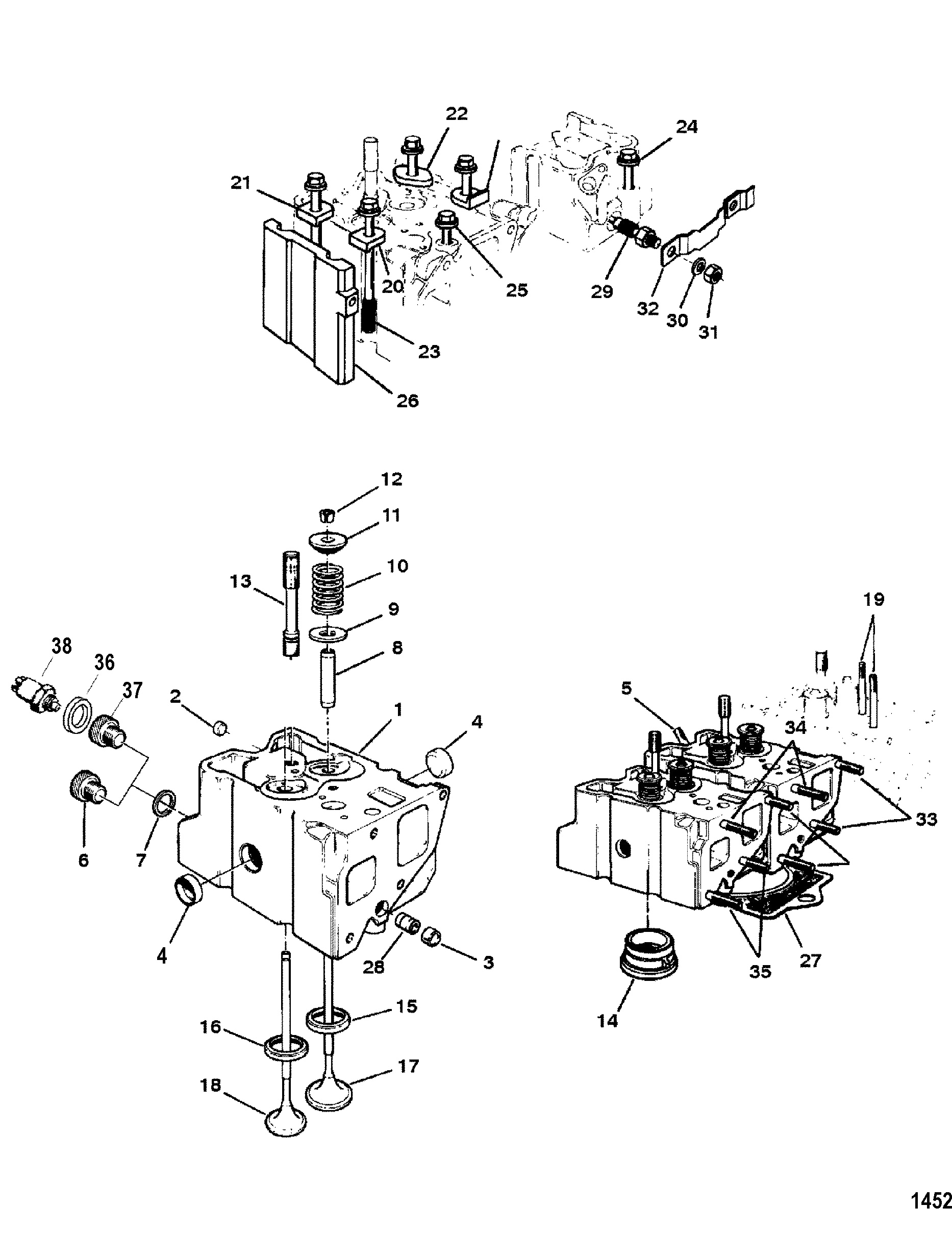 Cylinder Head(S N-0D554753 and Up)