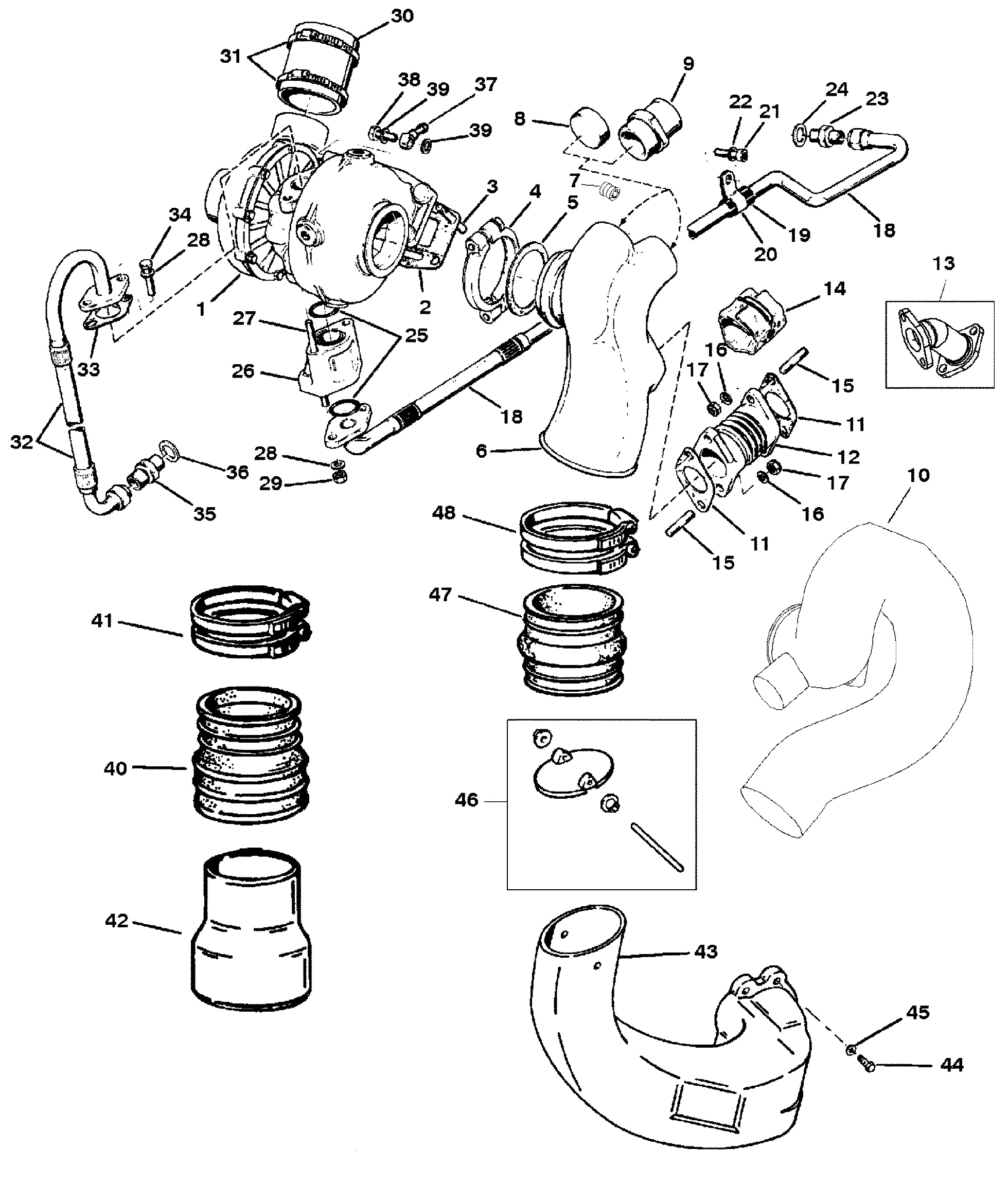 Turbo Charger Exhaust Elbow
