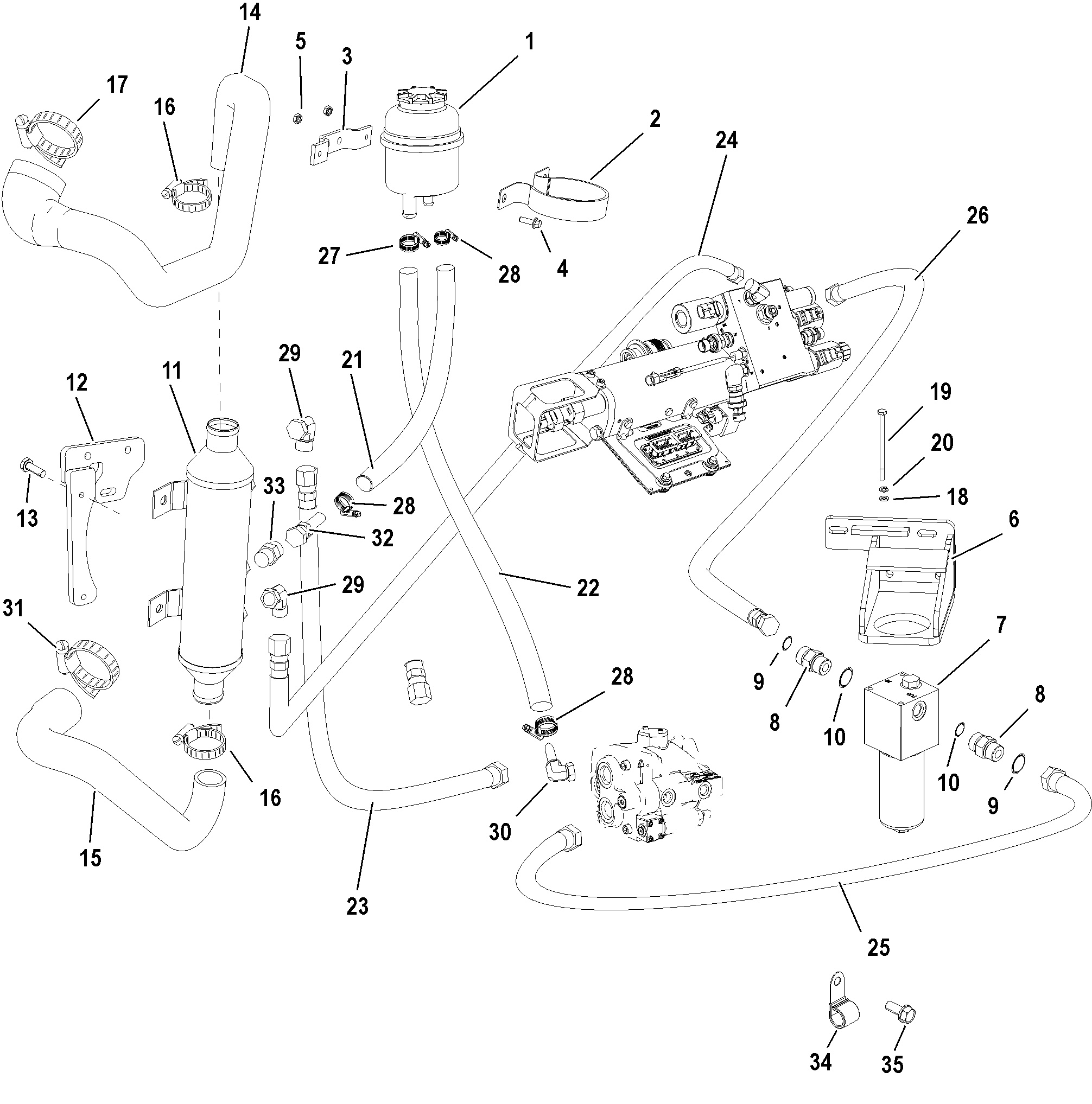 AXIUS Steering Components, On Board HP Filter (GEN I)