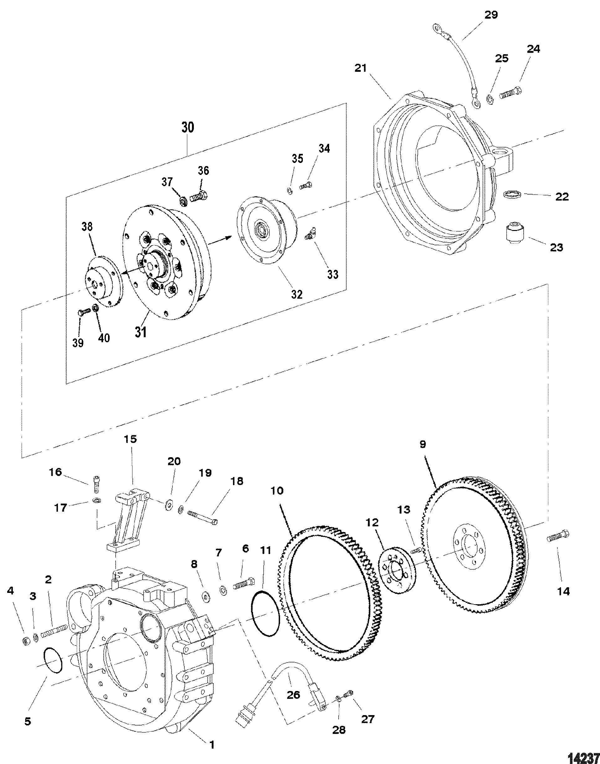Flywheel Housing(Sterndrive)