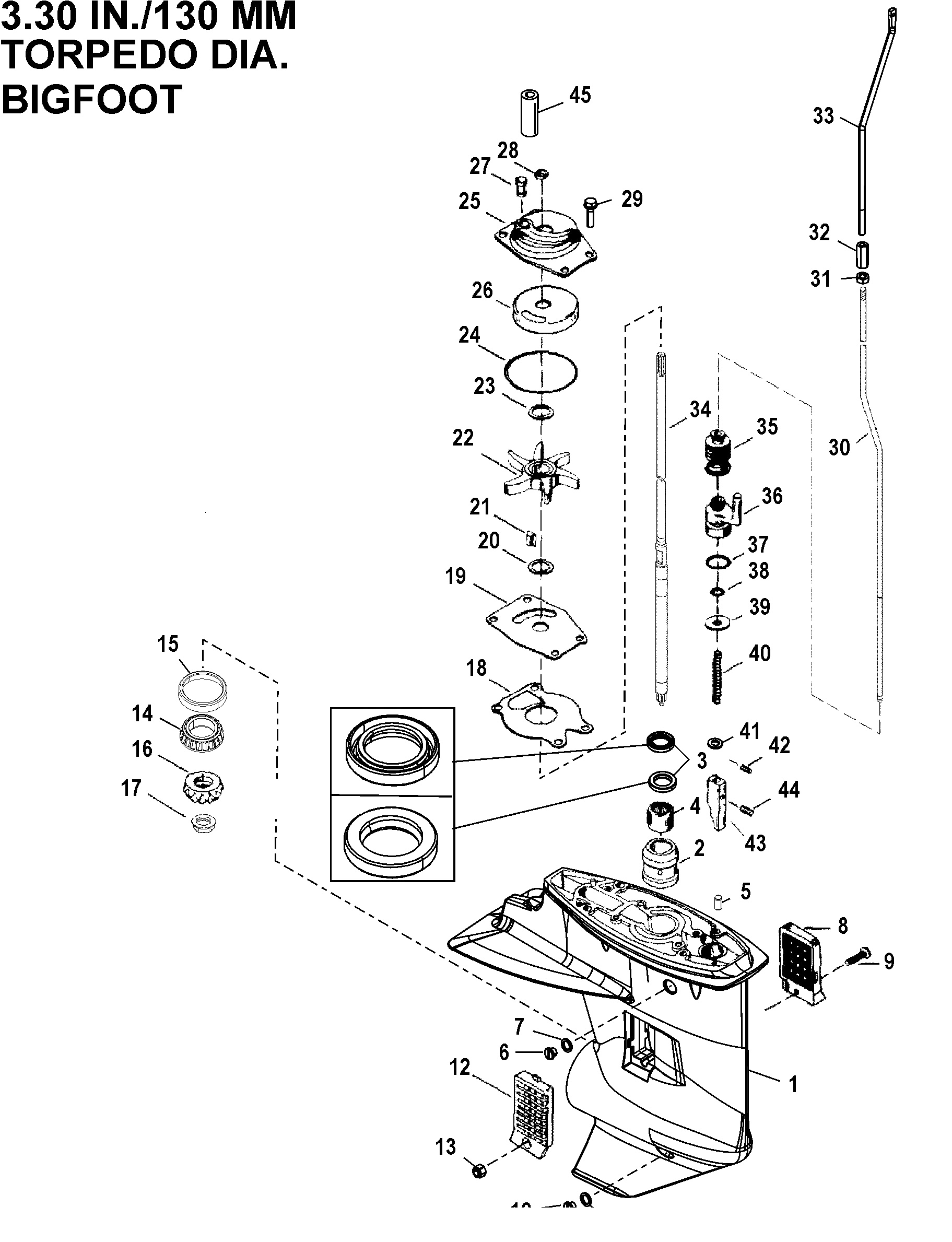 Gear Housing(Driveshaft)(2.42 1 Gear Ratio)