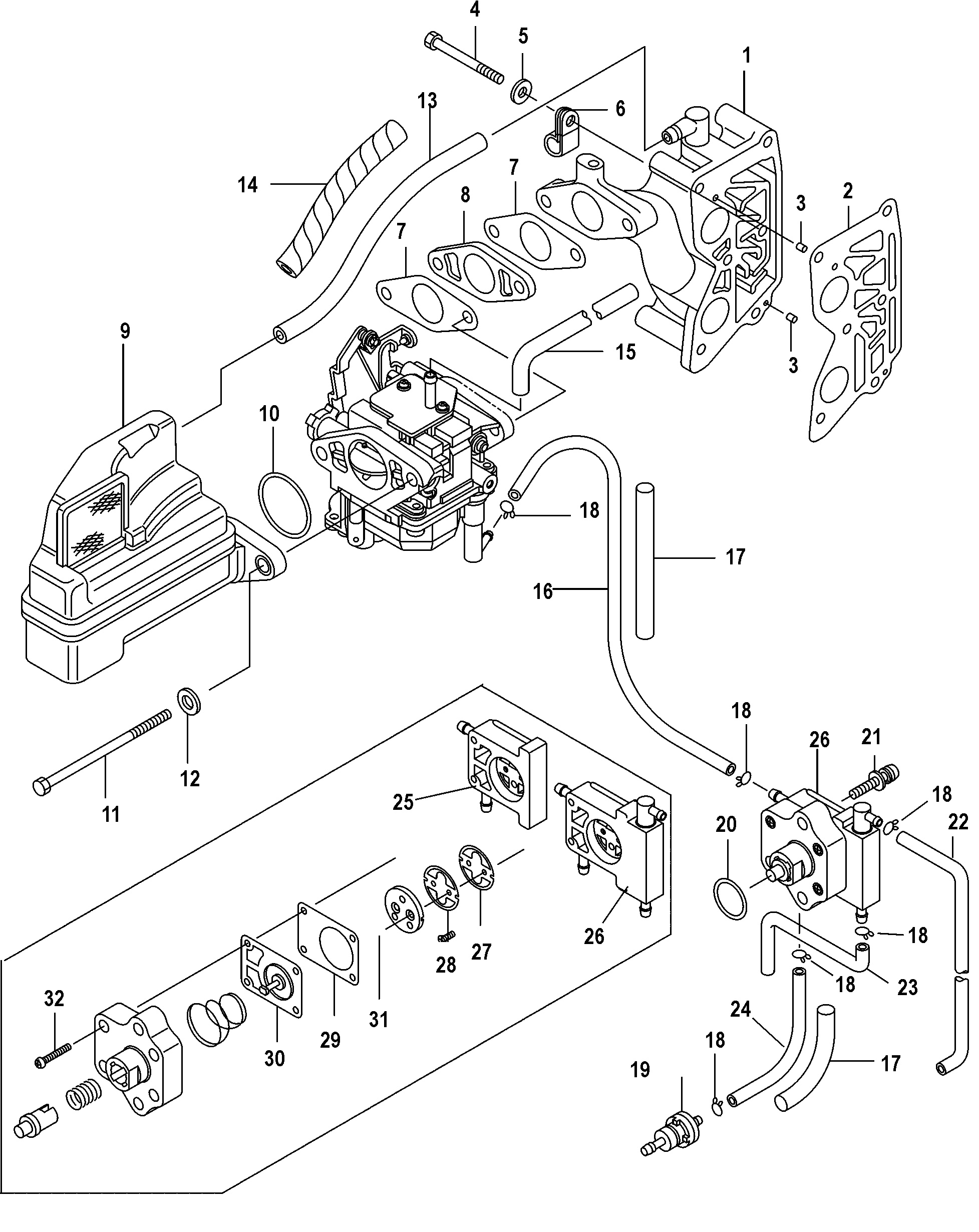 Intake Manifold and Fuel Pump