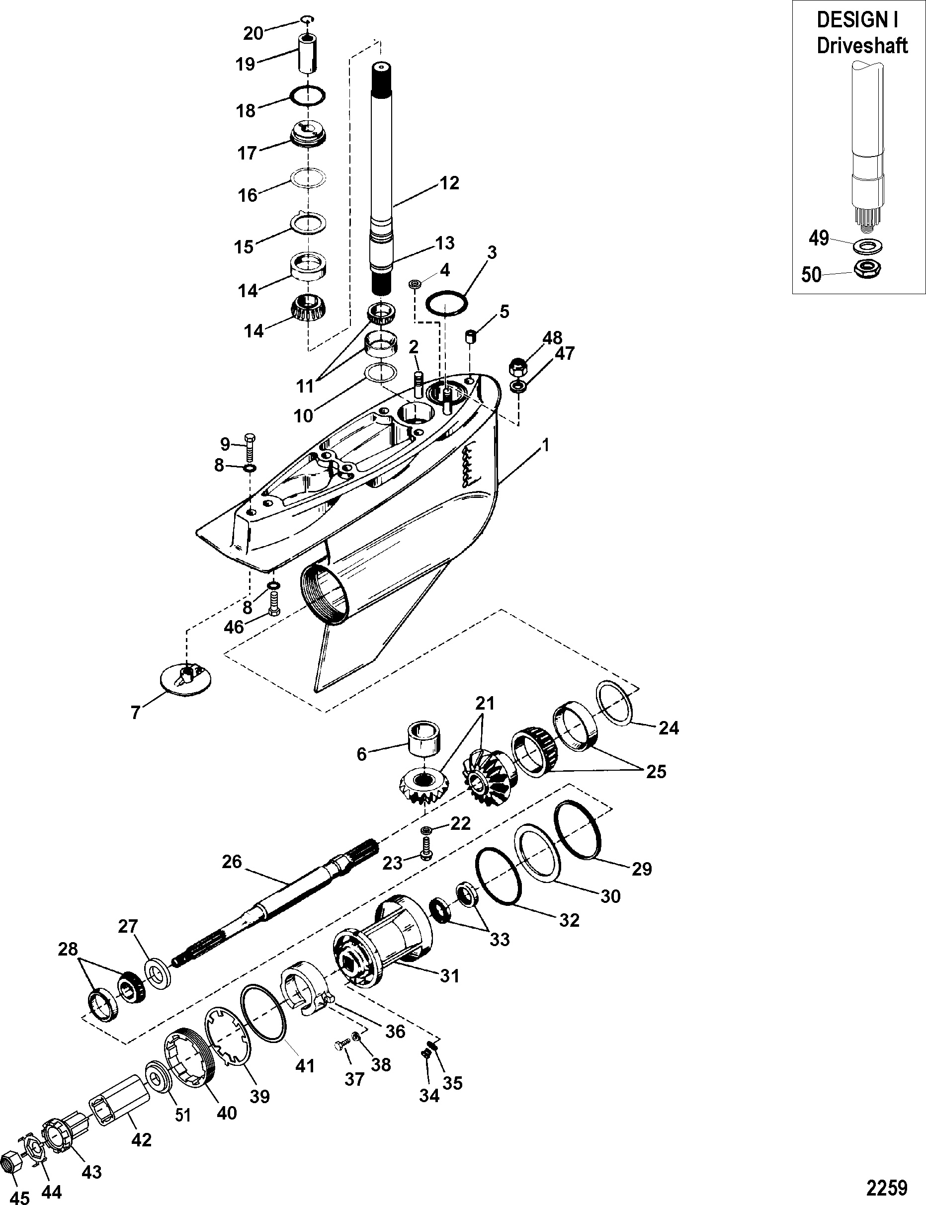 GEAR HOUSING(BRAVO ONE)