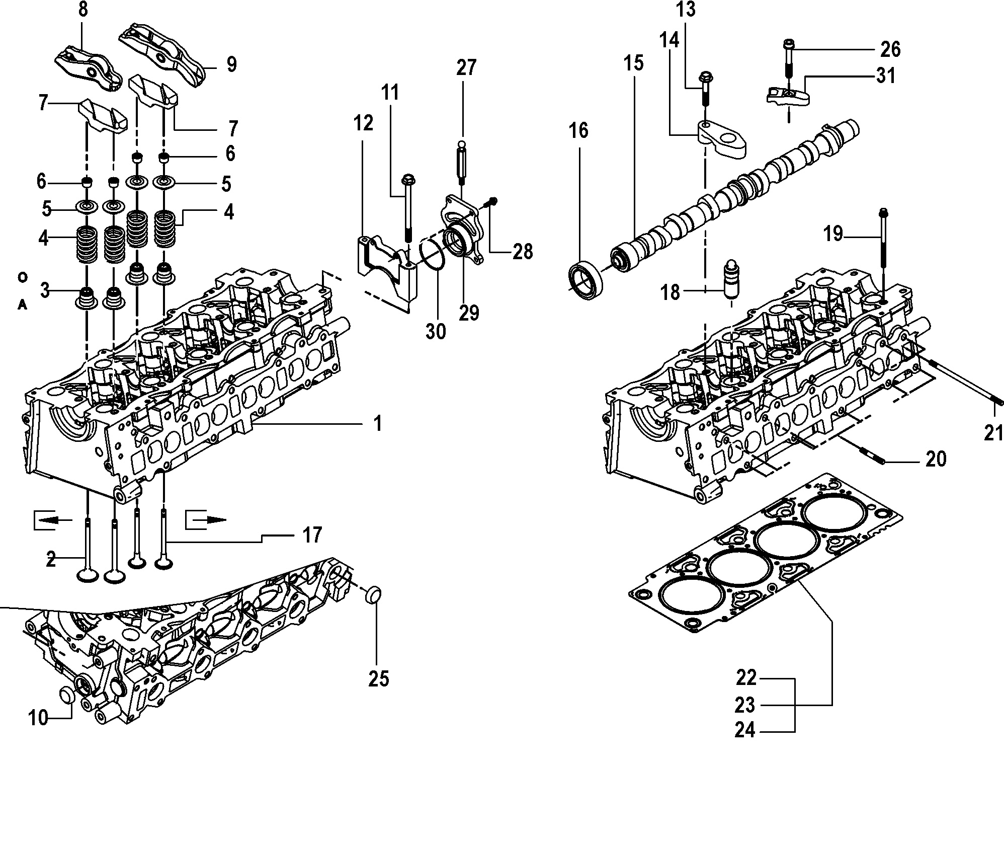 Camshaft and Cylinder Head