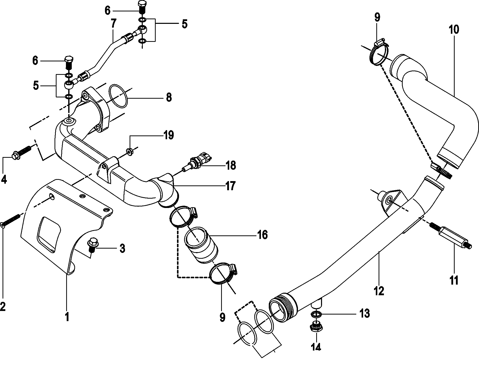 Closed Cooling Crossover Manifold