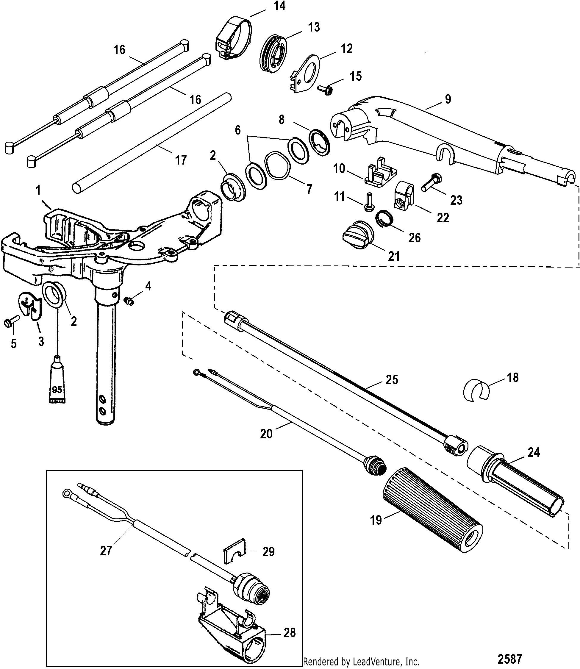 Swivel Head and Steering Handle