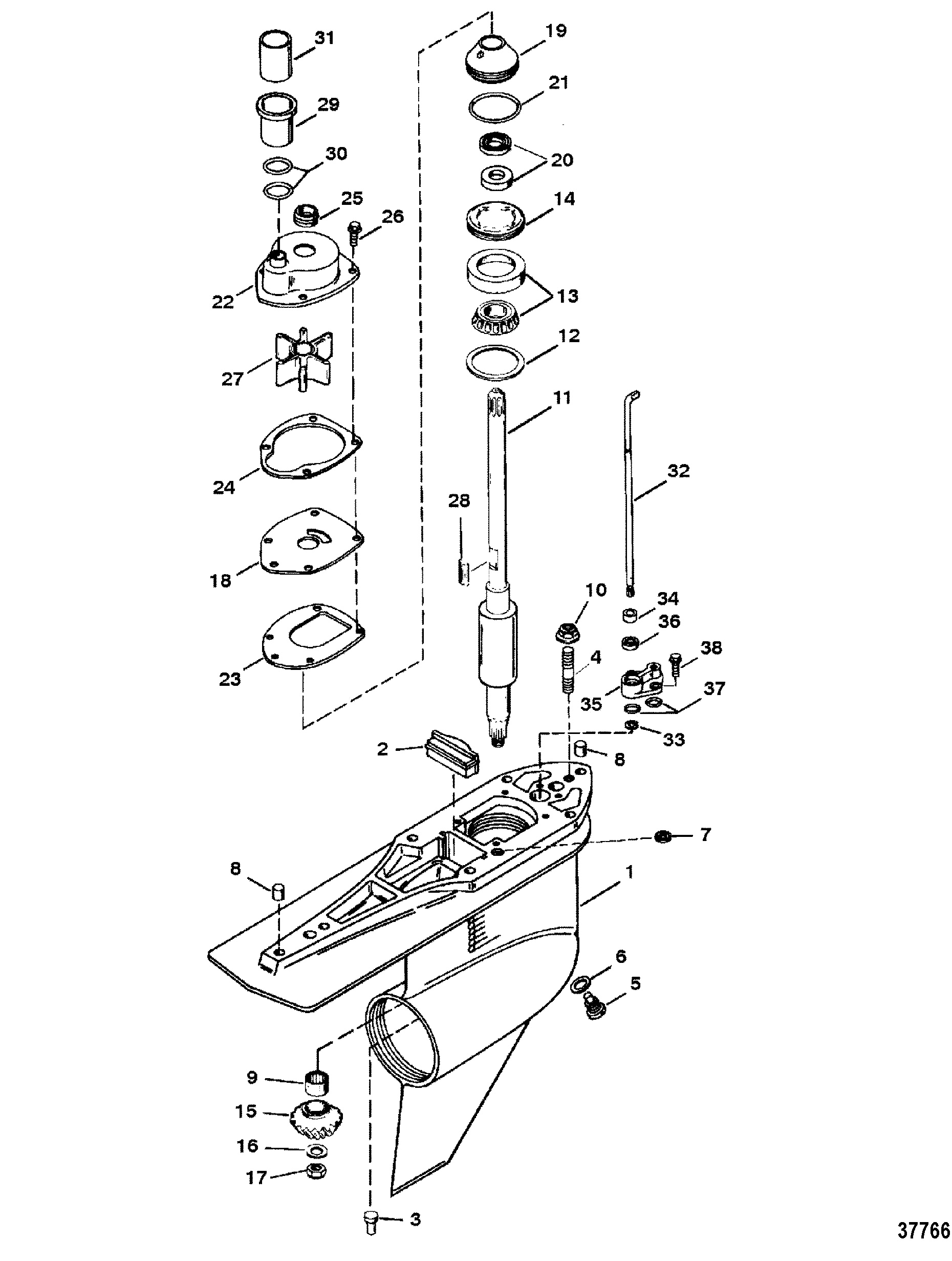 GEAR HOUSING(DRIVESHAFT)(STANDARD ROTATION)