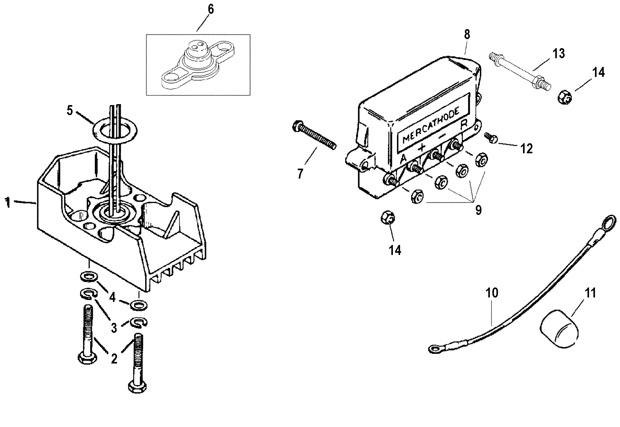 MERCATHODE COMPONENTS