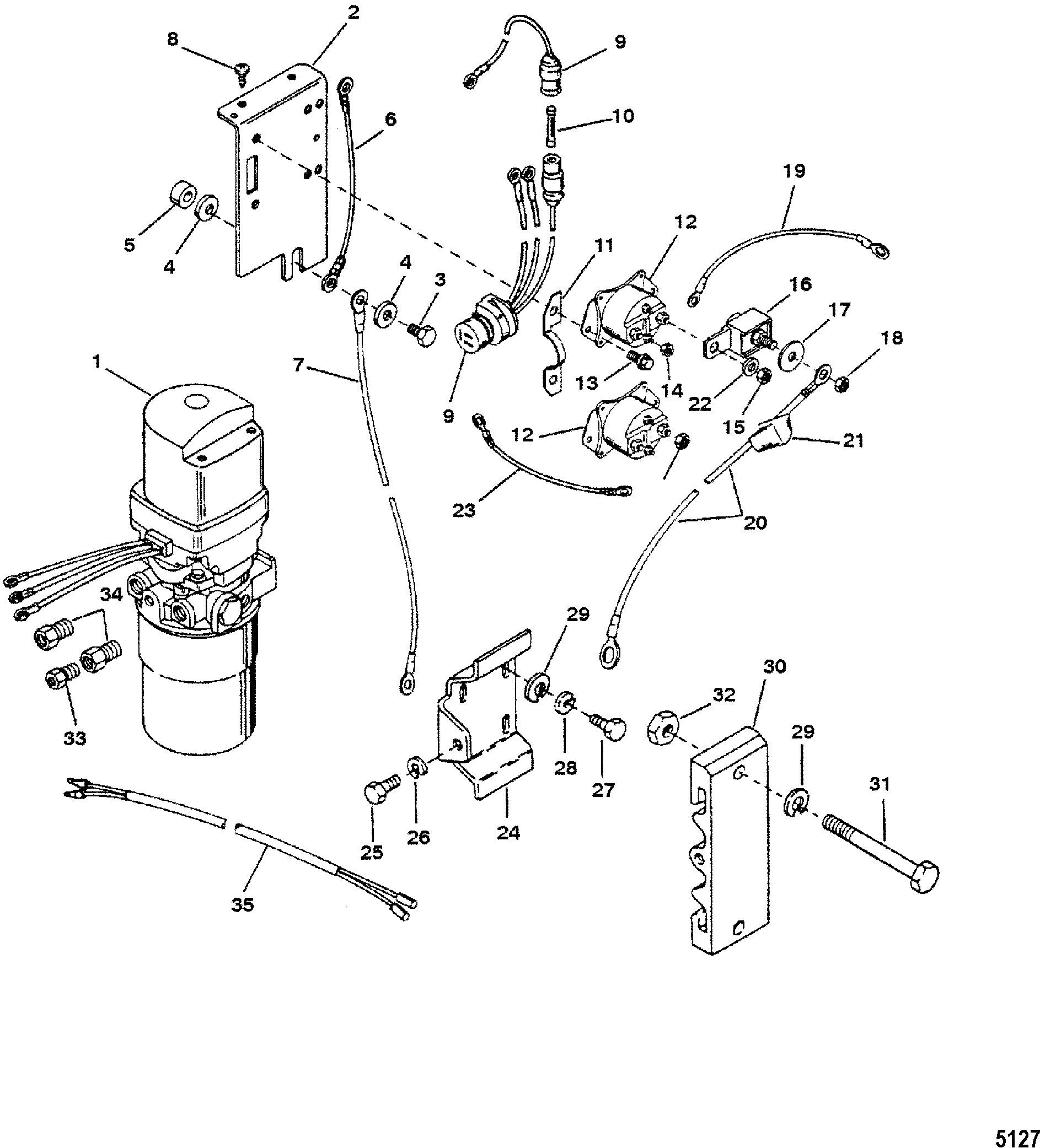 POMPE HYDRAULIQUE ET SUPPORTS (III-IV-V) (OILDYNE)