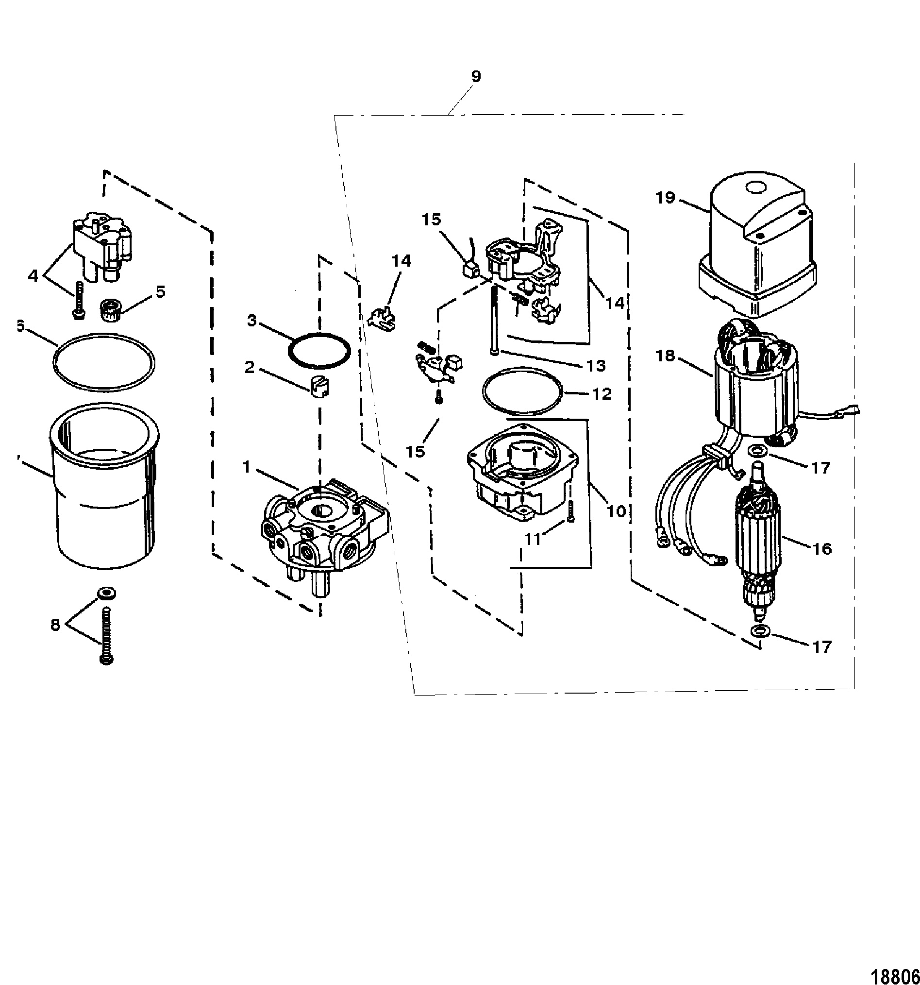 ENSEMBLE DE POMPE HYDRAULIQUE (III-IV-V) (OILDYNE)