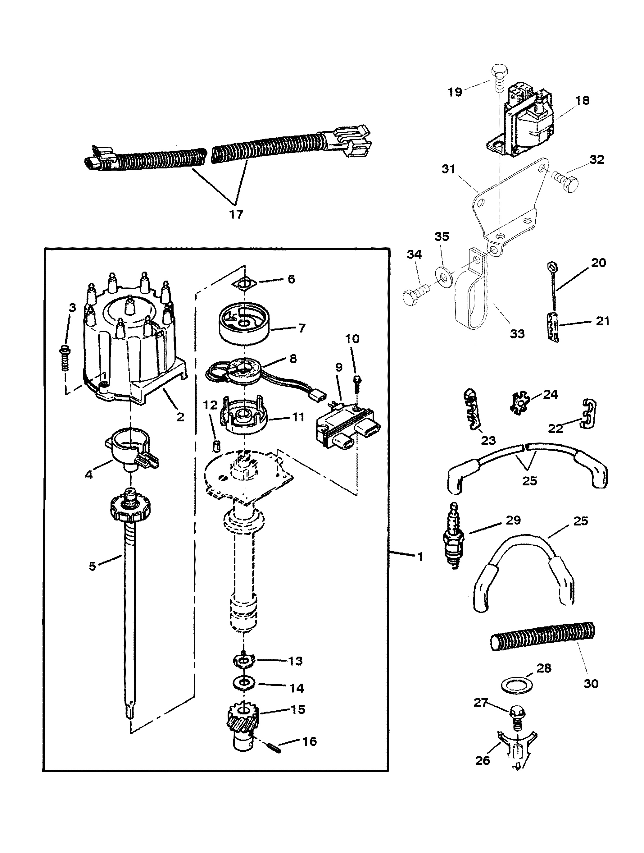DISTRIBUTOR AND IGNITION COMPONENTS