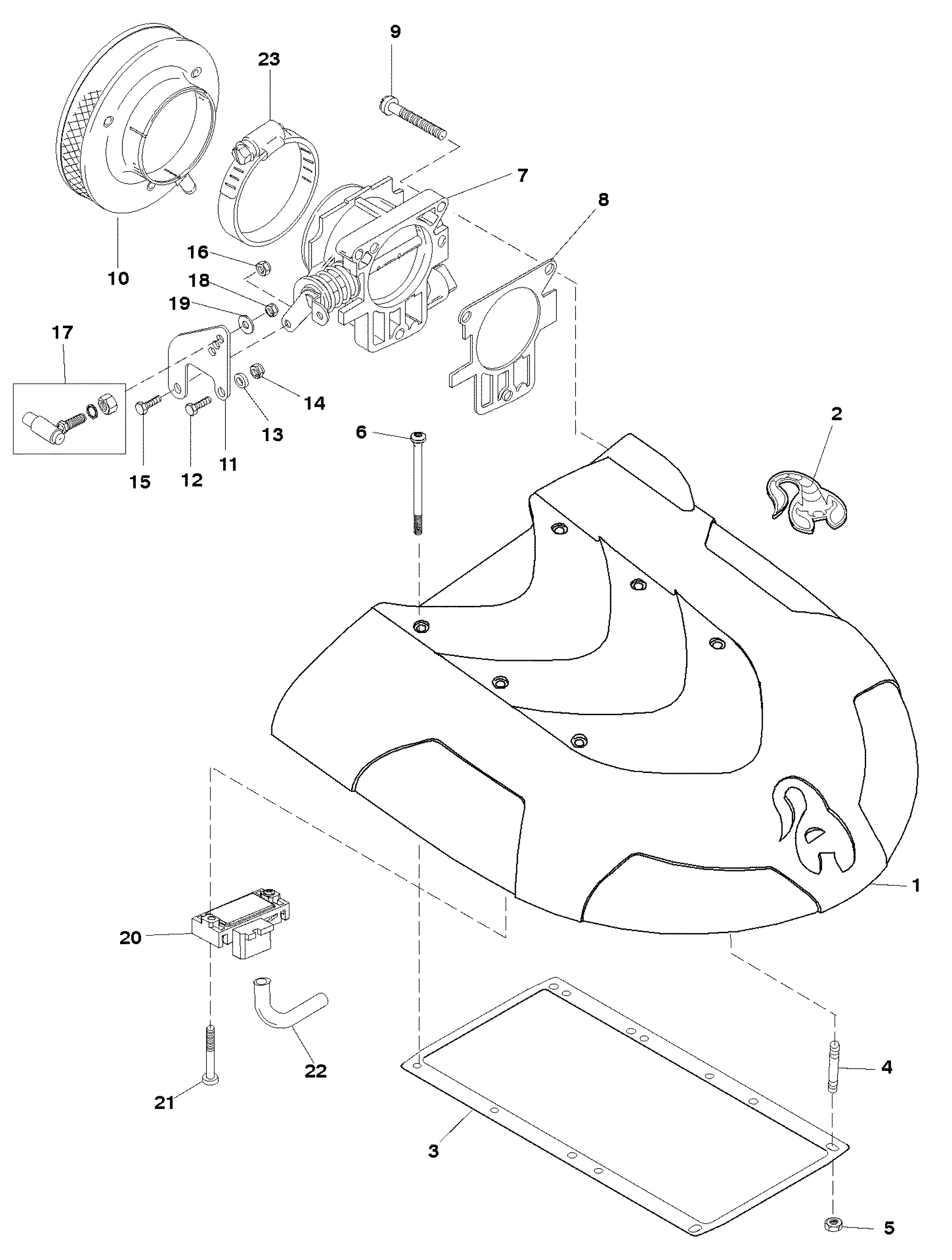 INTAKE PLENUM AND FLAME ARRESTOR