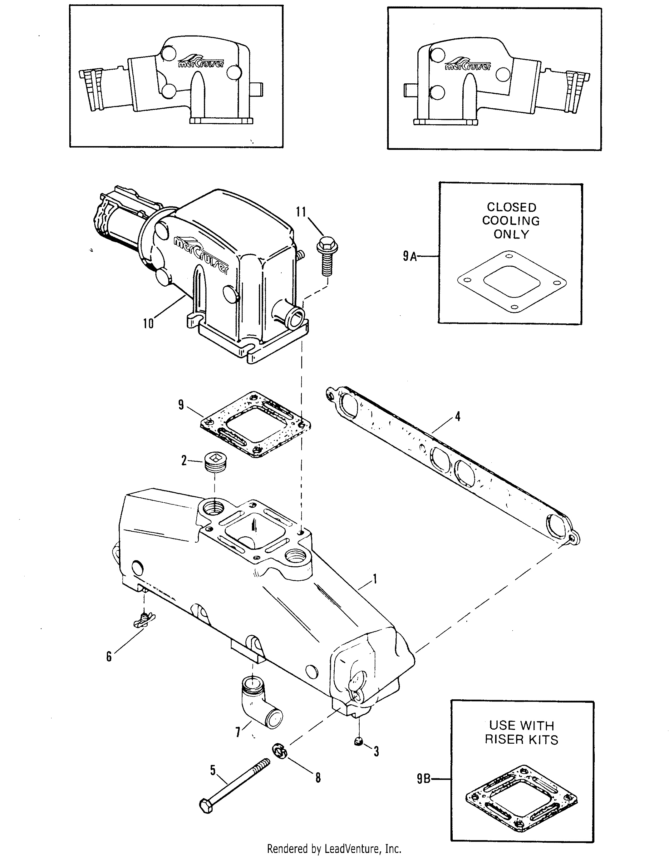 EXHAUST MANIFOLD AND EXHAUST ELBOW