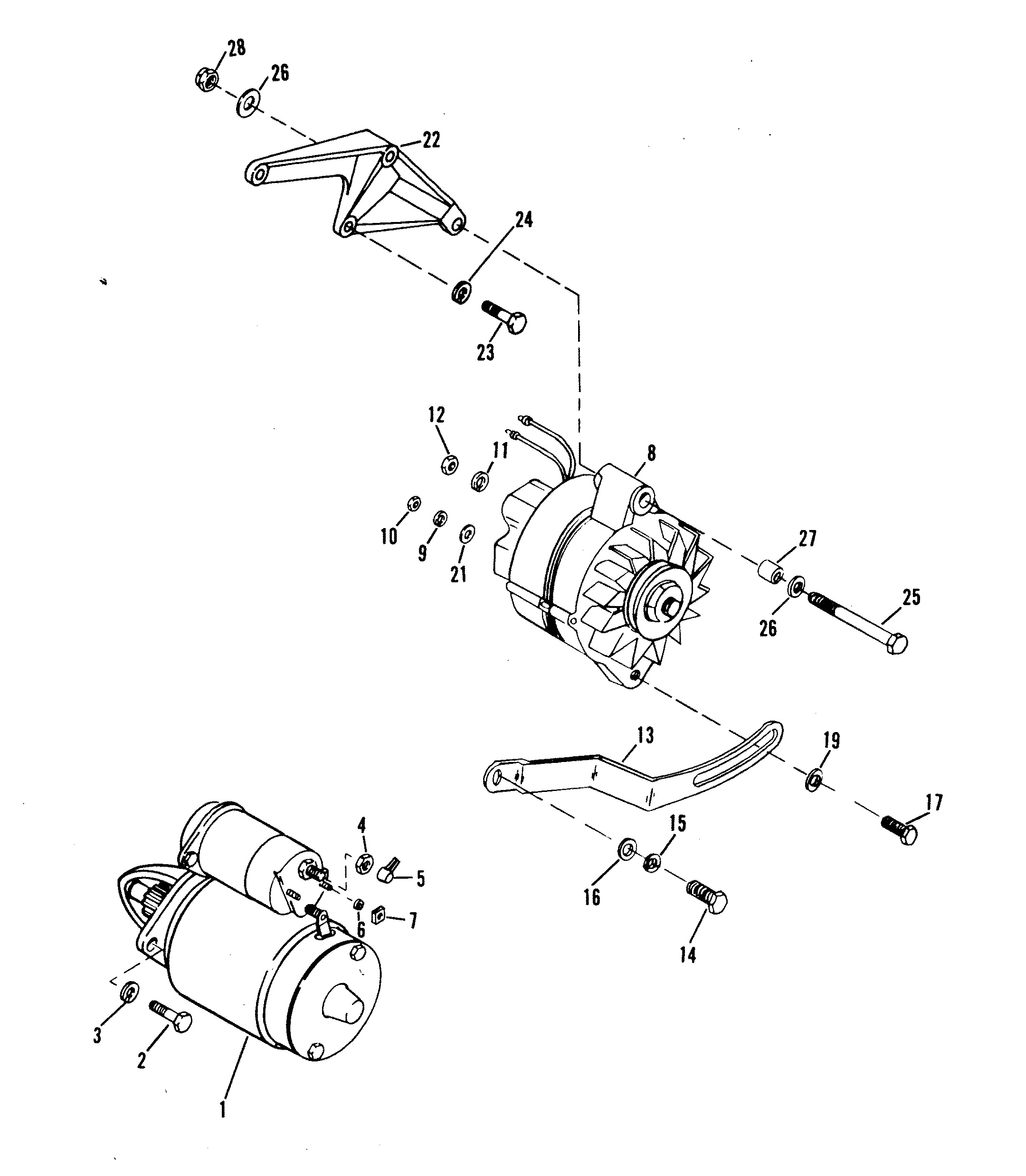 STARTER MOTOR AND ALTERNATOR