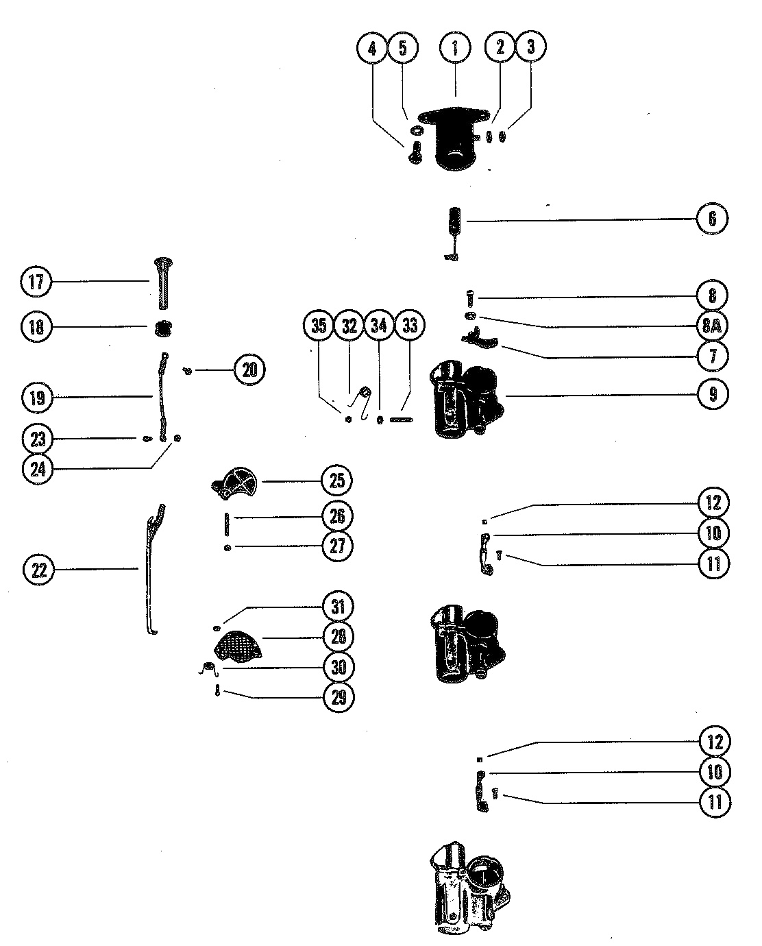 Solenoide dello starter del collegamento del carburatore