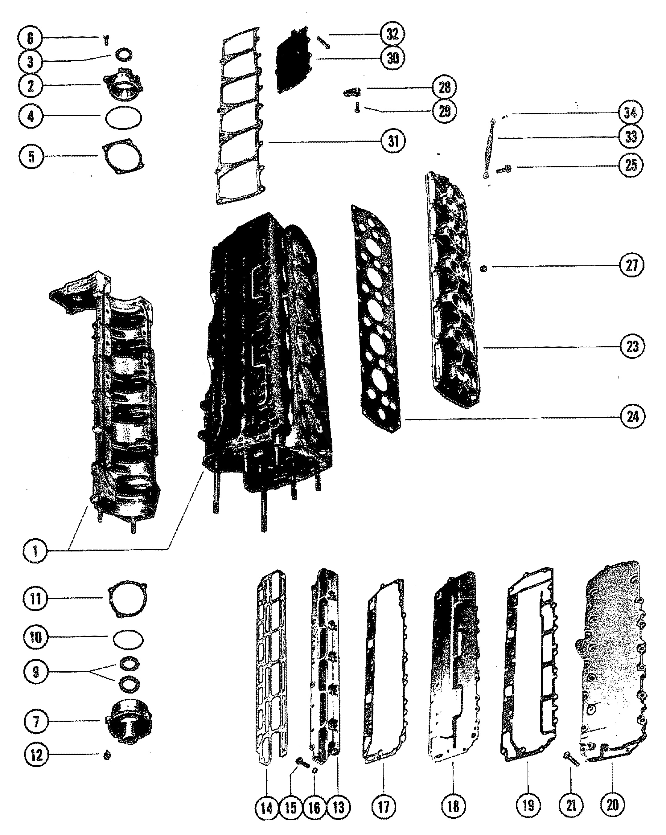 END CAPS, MANIFOLD AND EXHAUST COVERS