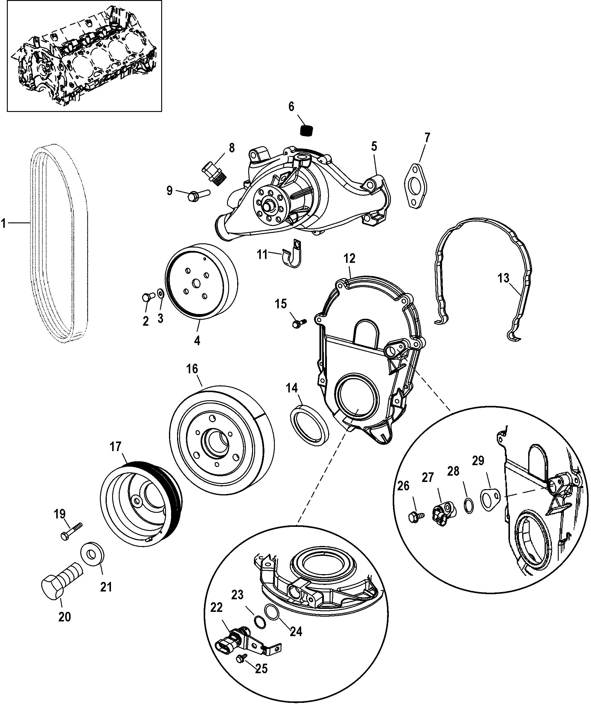 Water Pump And Front Cover