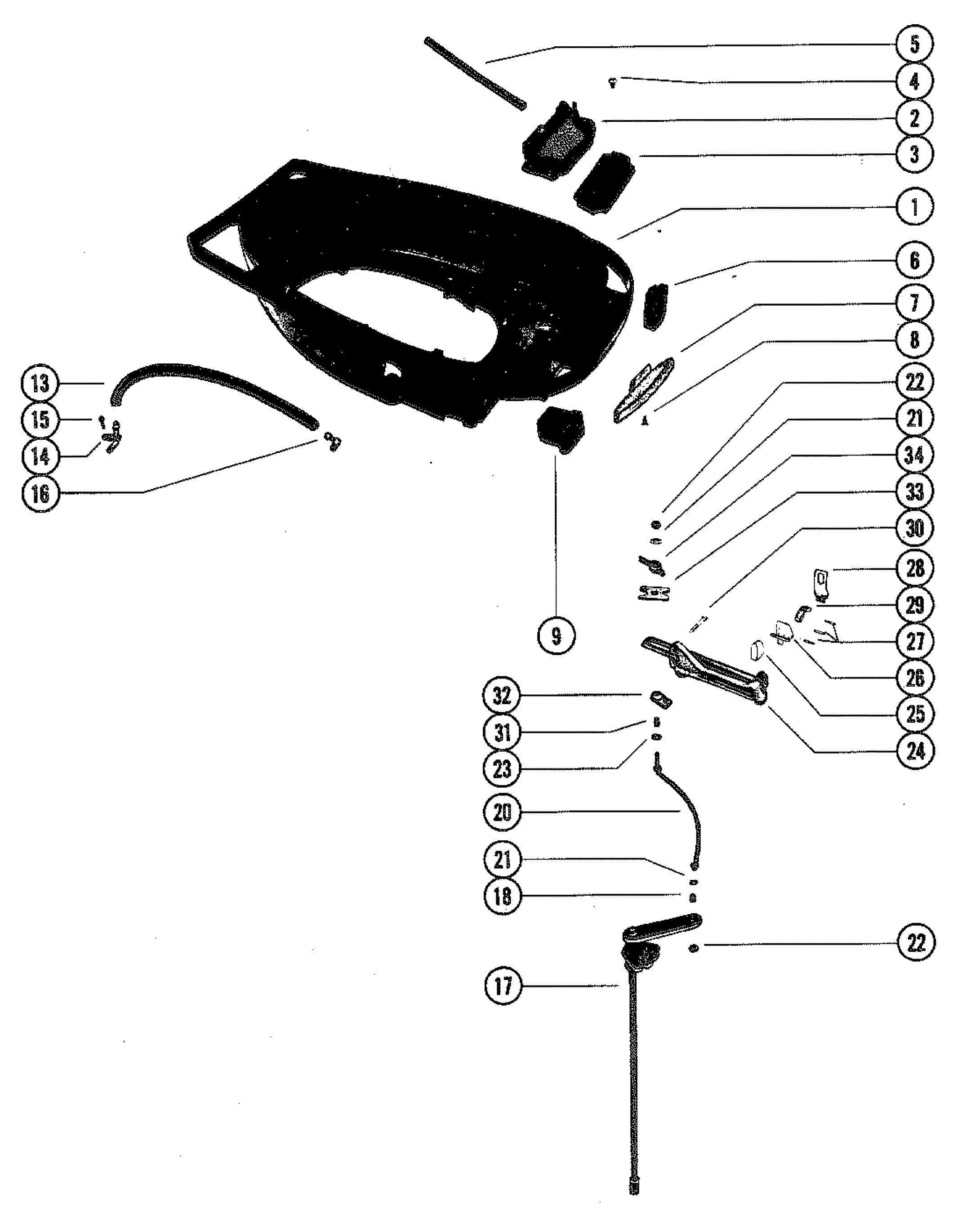 BOTTOM COWL AND SHIFT LINKAGE