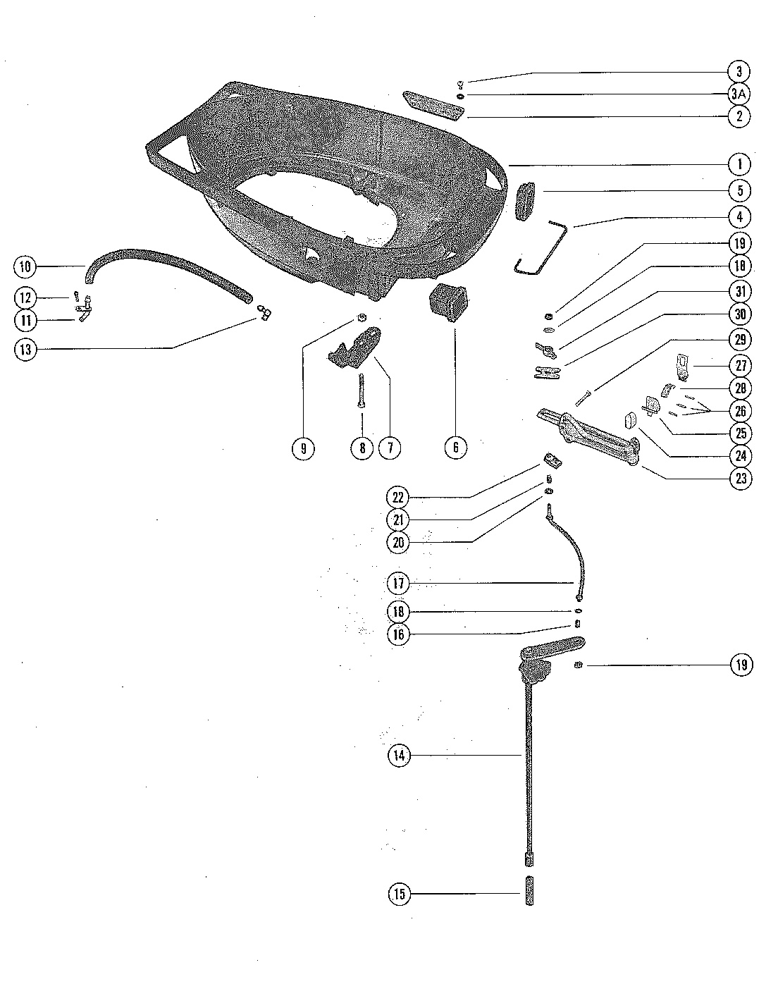 BOTTOM COWL AND SHIFT LINKAGE