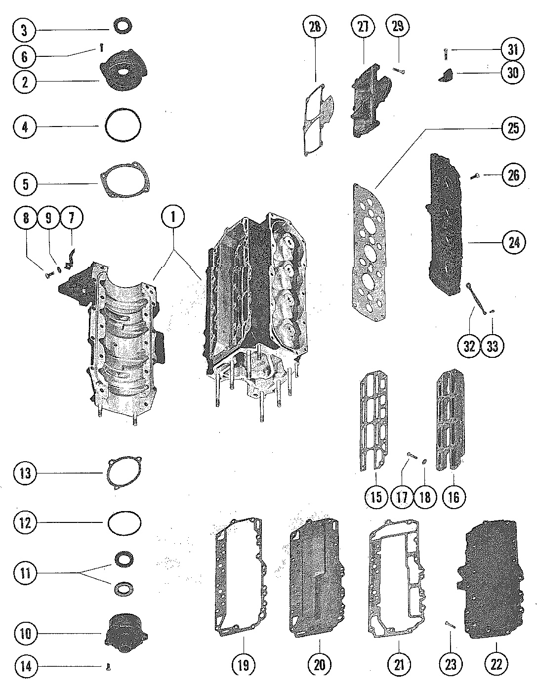END CAPS, MANIFOLD AND EXHAUST COVER