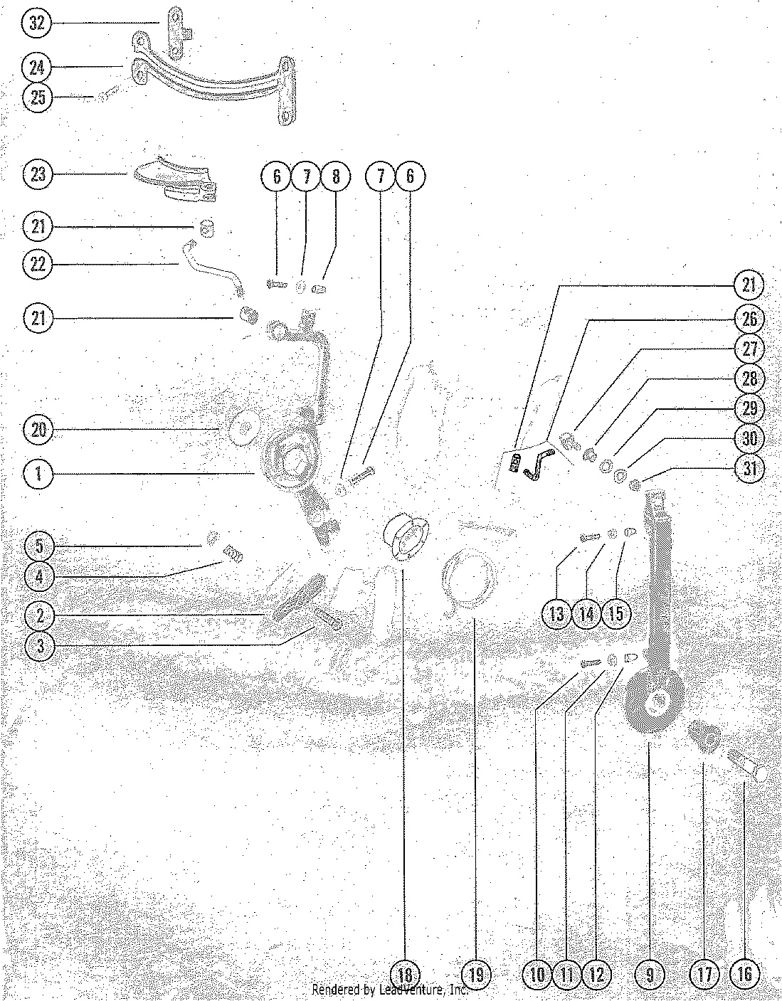 THROTTLE LEVER AND SPARK ADVANCE LEVER