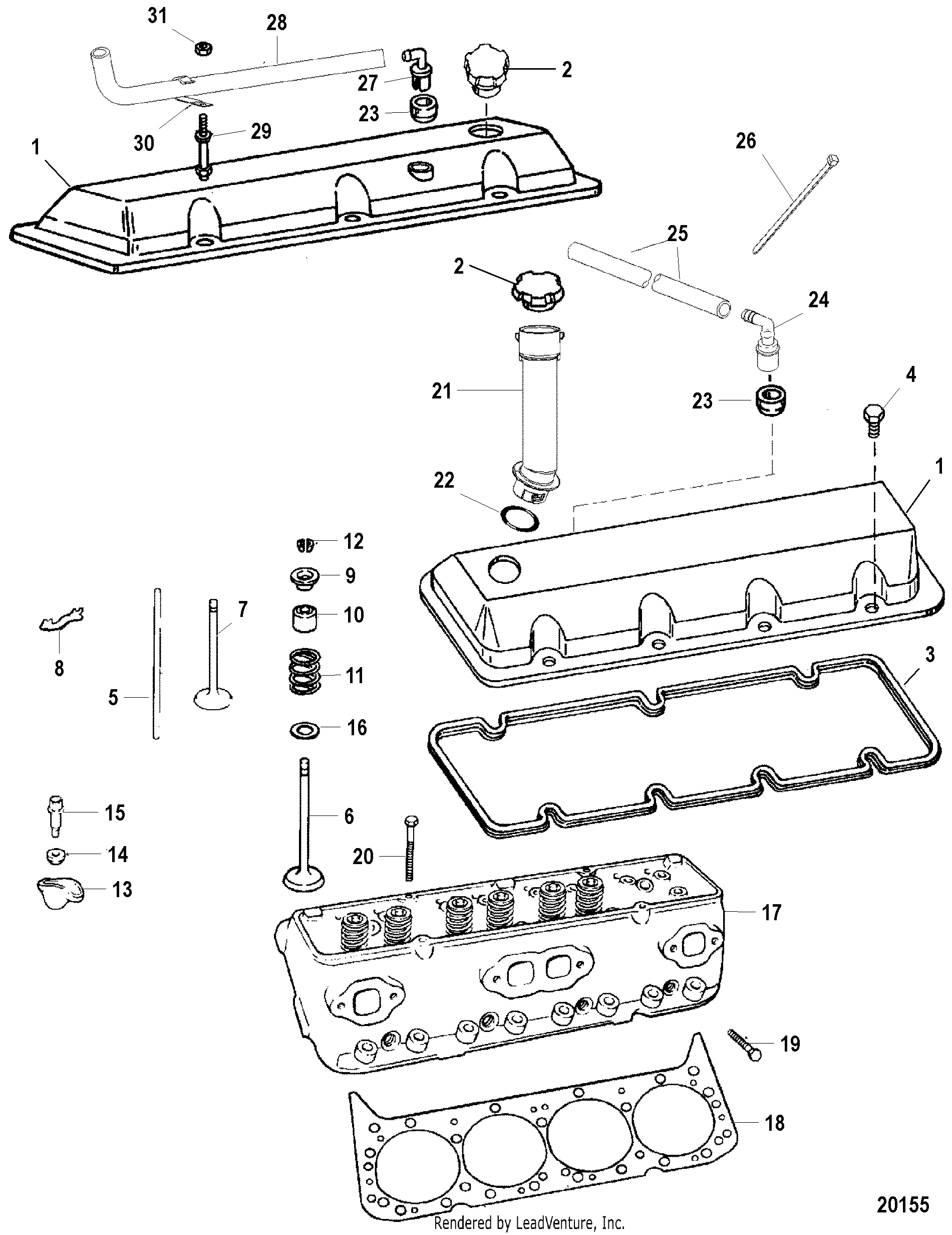 Cylinder Head and Rocker Cover
