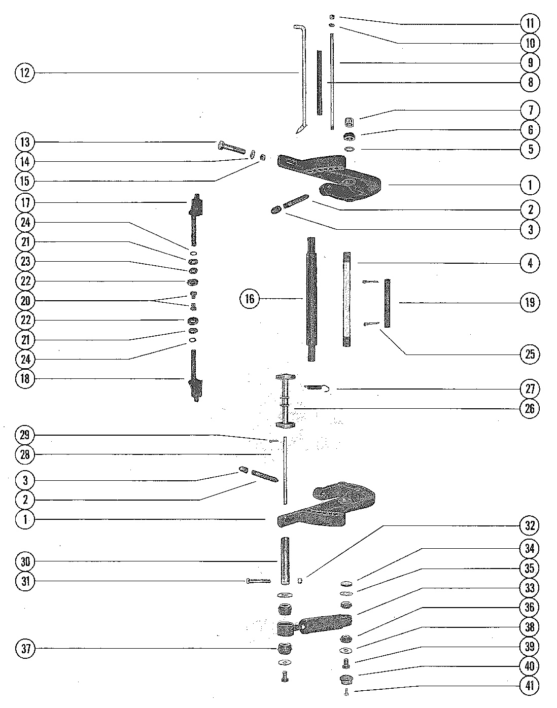 CLAMP BRACKET AND REVERSE LOCK