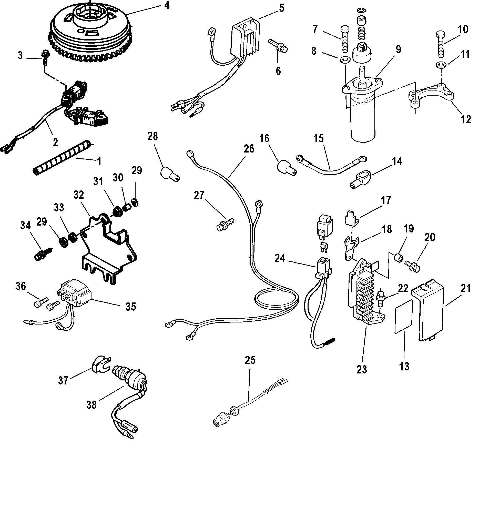 Electric Start Conversion Kit, 895298A01