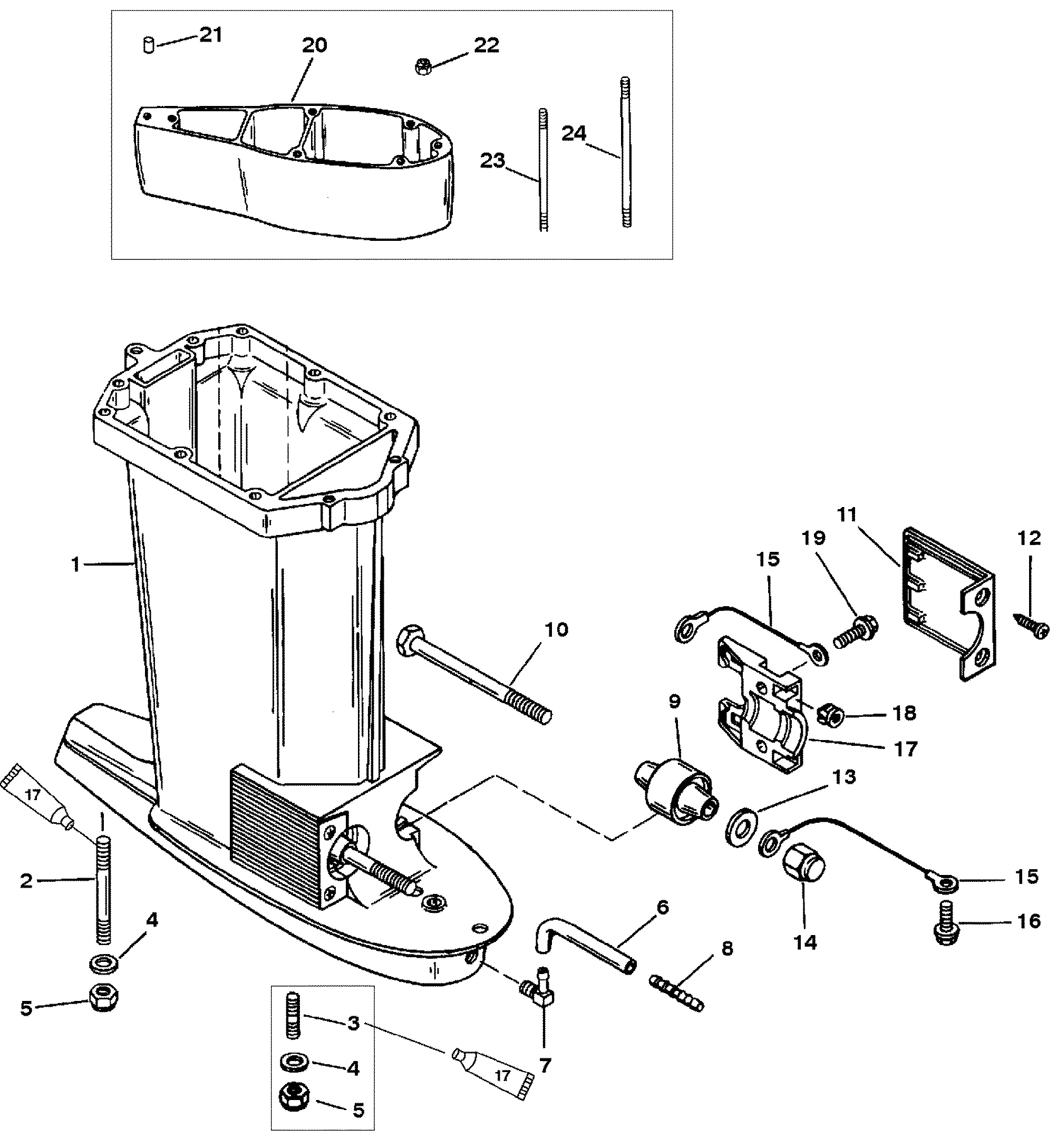 Driveshaft Housing(USA-0T800999 BEL-0P267999 and Below)