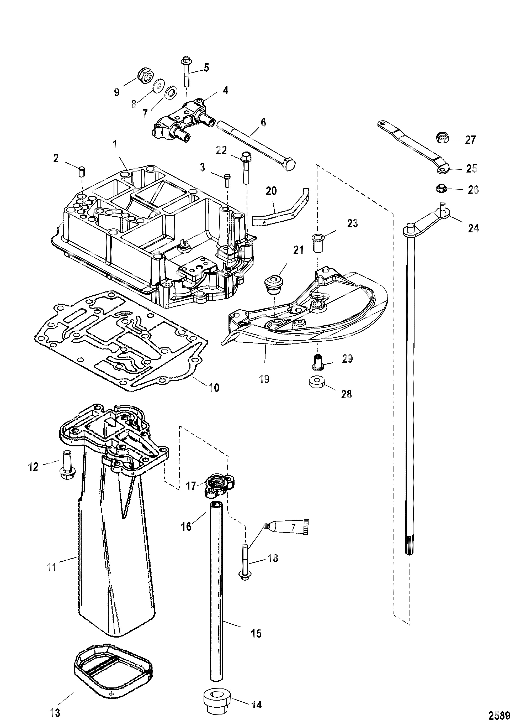Exhaust Plate(SN USA-0T800999 BEL-0P267999 and Below)