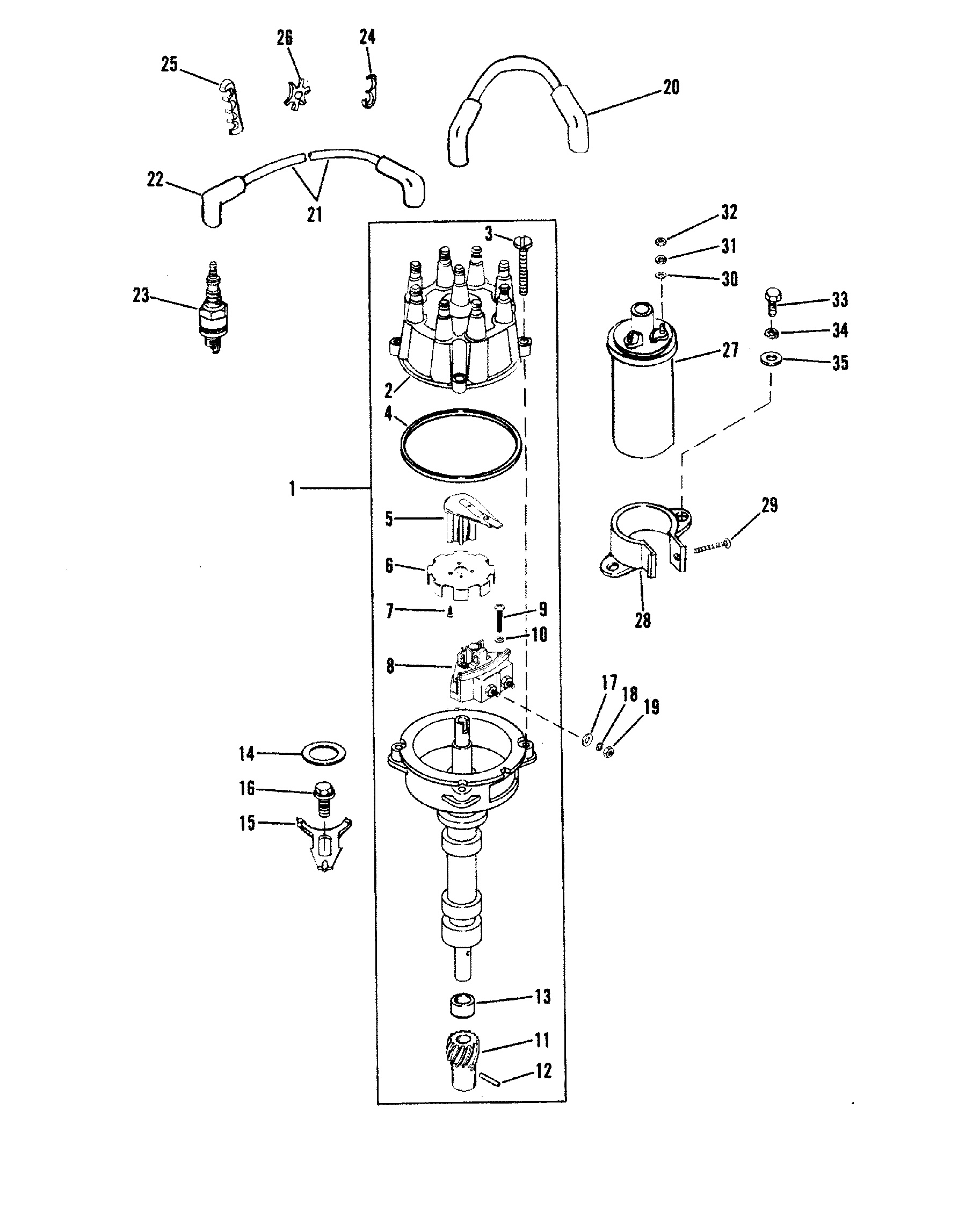 DISTRIBUTOR AND IGNITION COMPONENTS