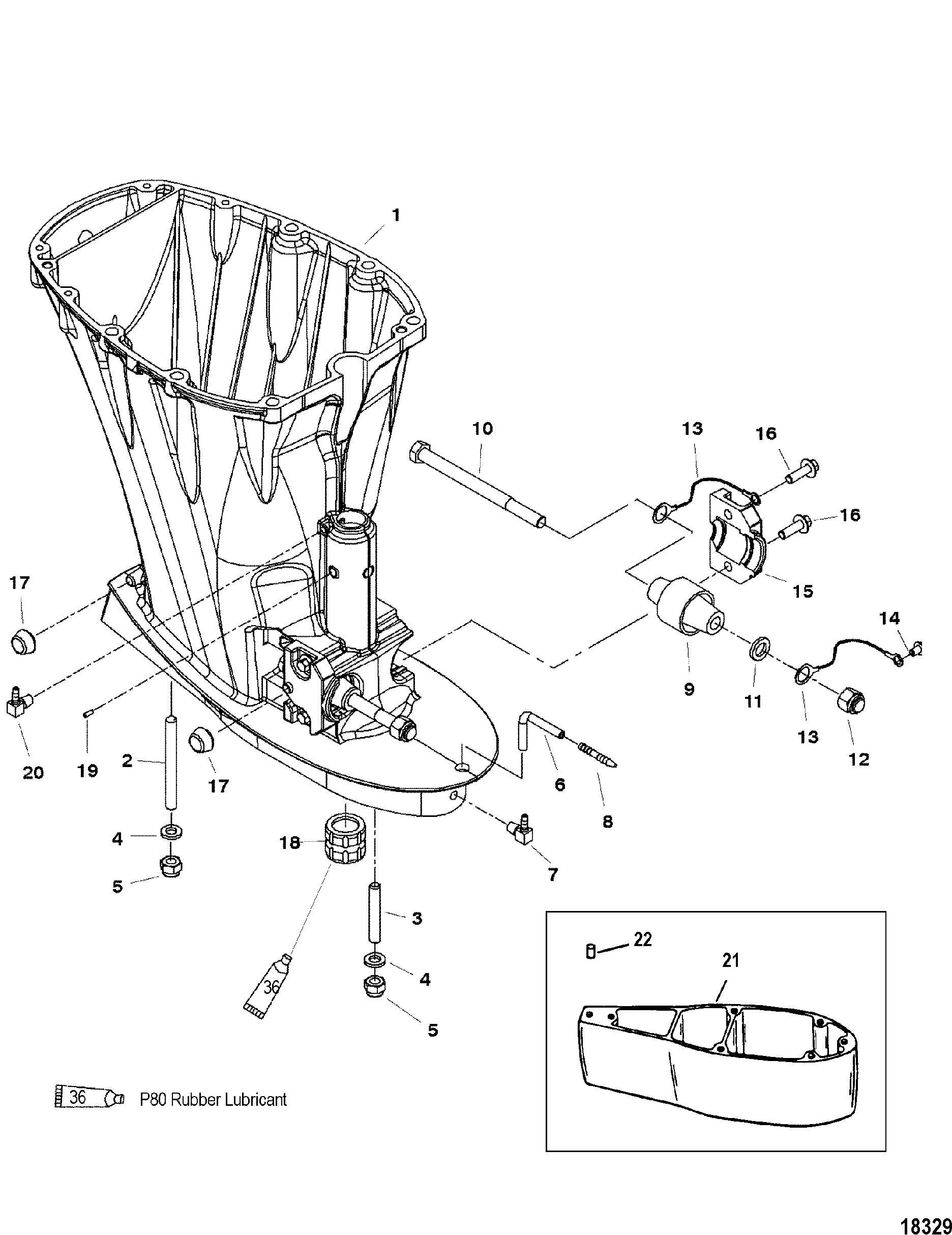 Carter d'arbre de transmission