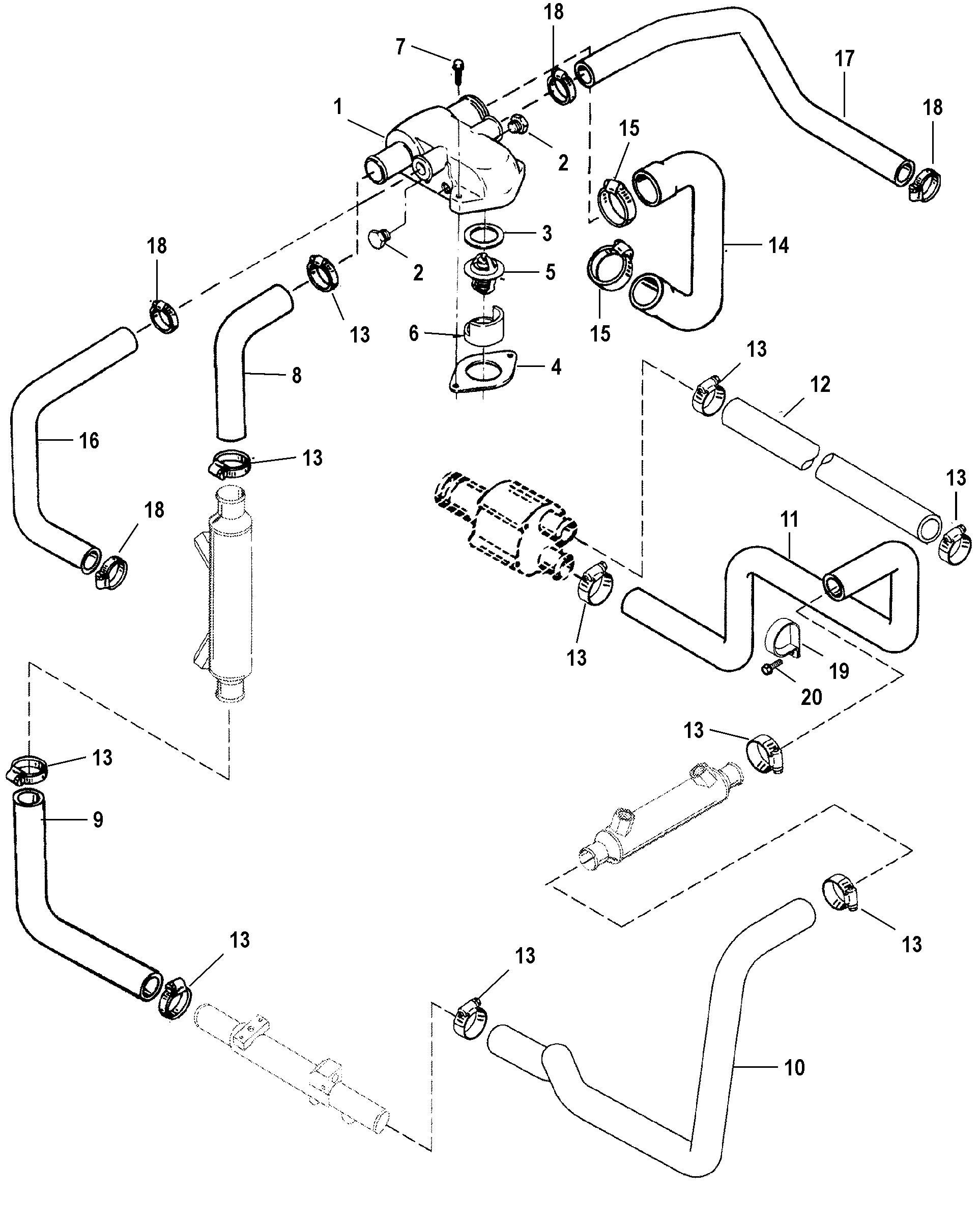 STANDARD COOLING SYSTEM(8.2L MPI)