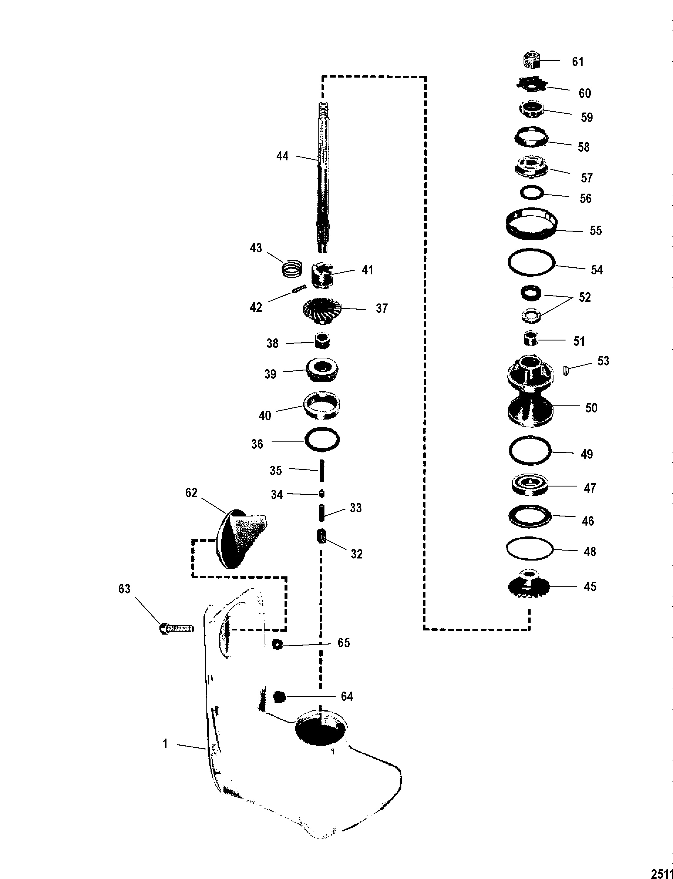 GEAR HOUSING ASSEMBLY-PROP