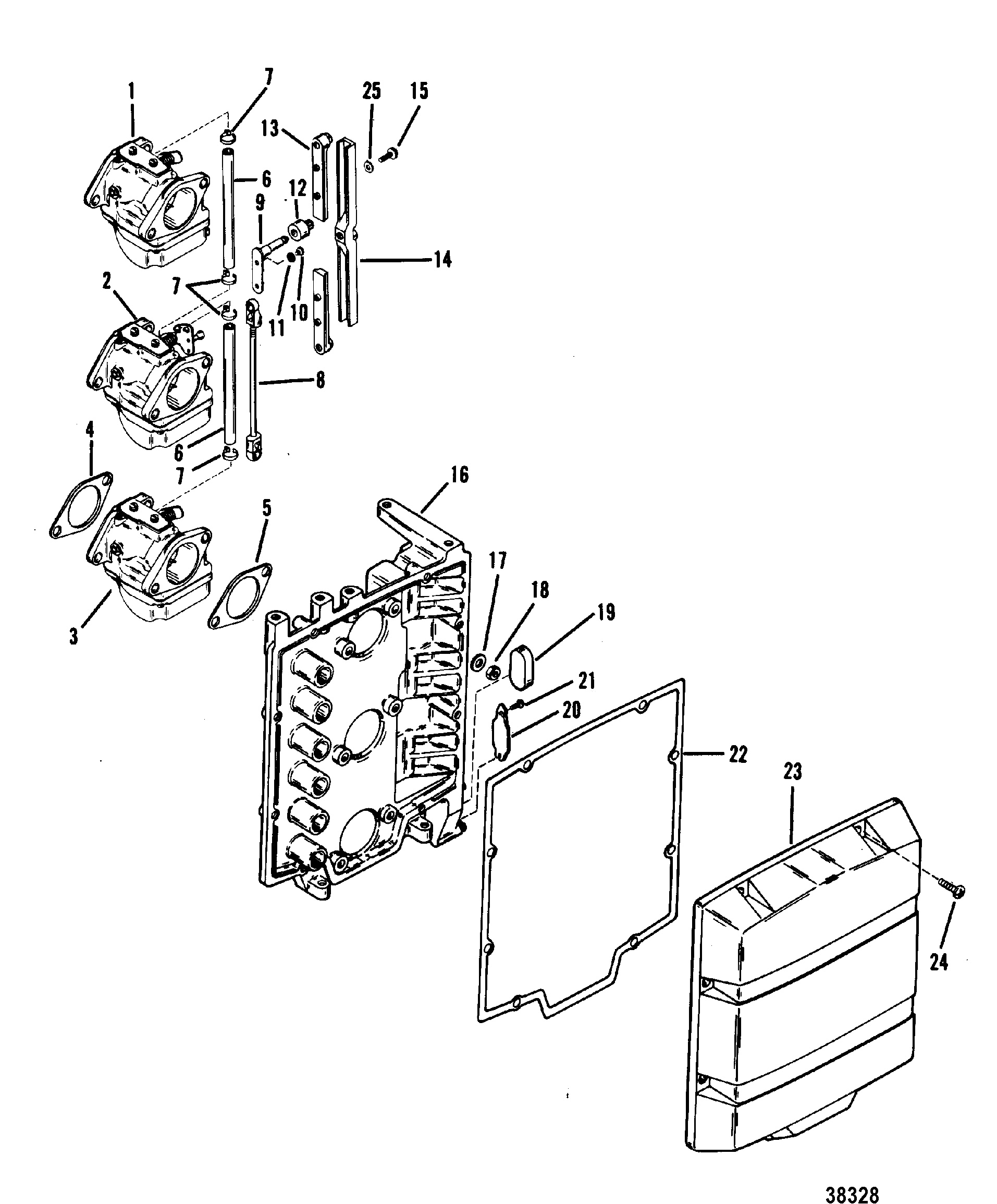 CARBURETOR AND ATTENUATOR PLATE
