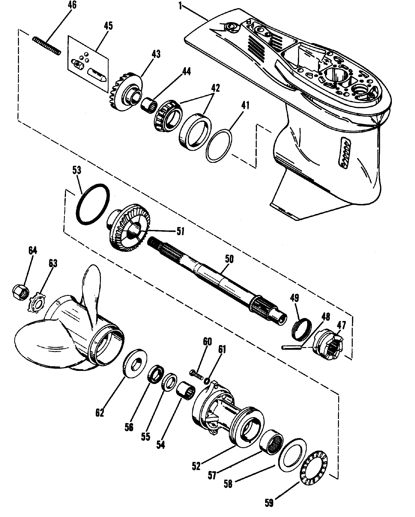 GEAR HOUSING(PROPELLER SHAFT)