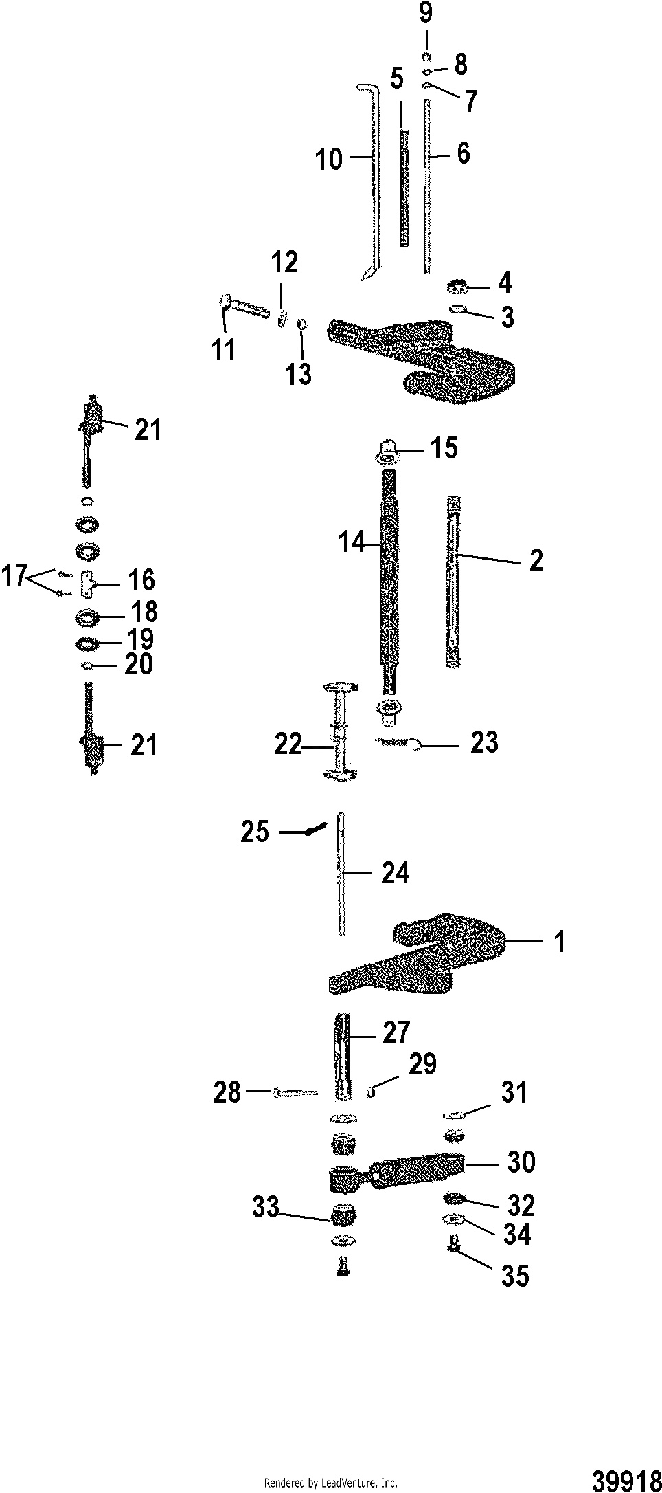 TRANSOM BRACKET(LONG SHAFT)