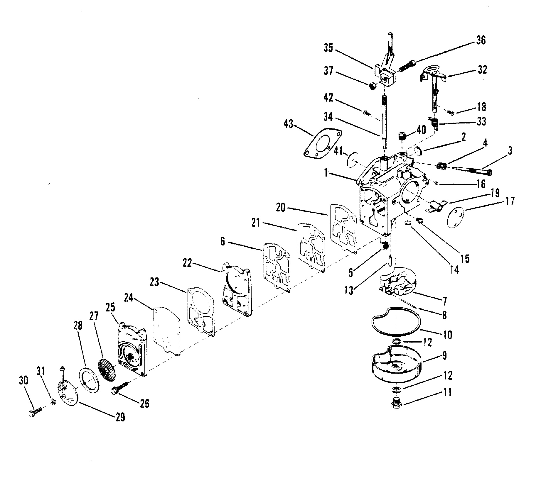 CARBURADOR (WALBRO ESTAMPADO WMB-1 WMB-2 WMB-3 WMB-4