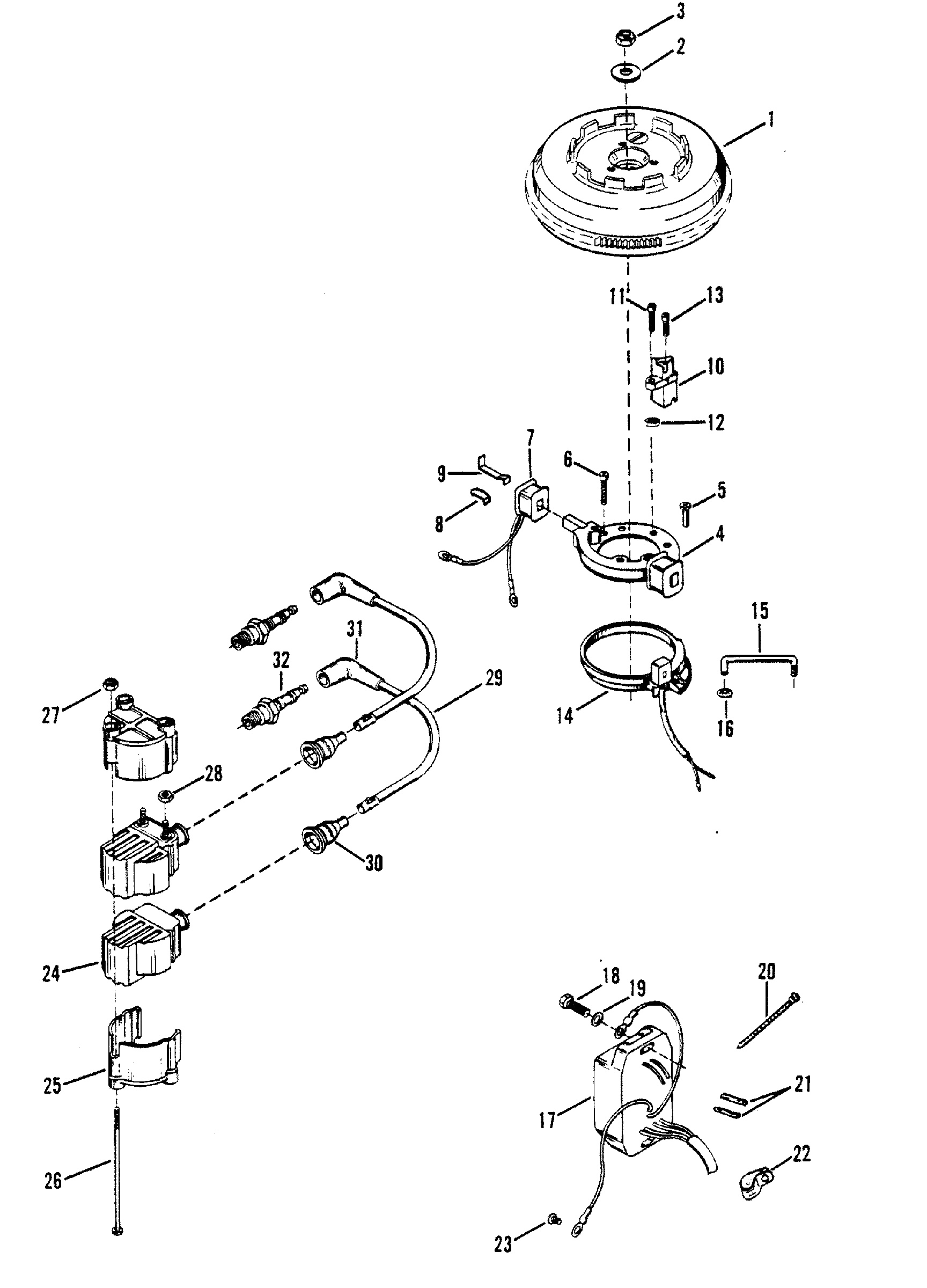 FLYWHEEL AND IGNITION COMPONENTS