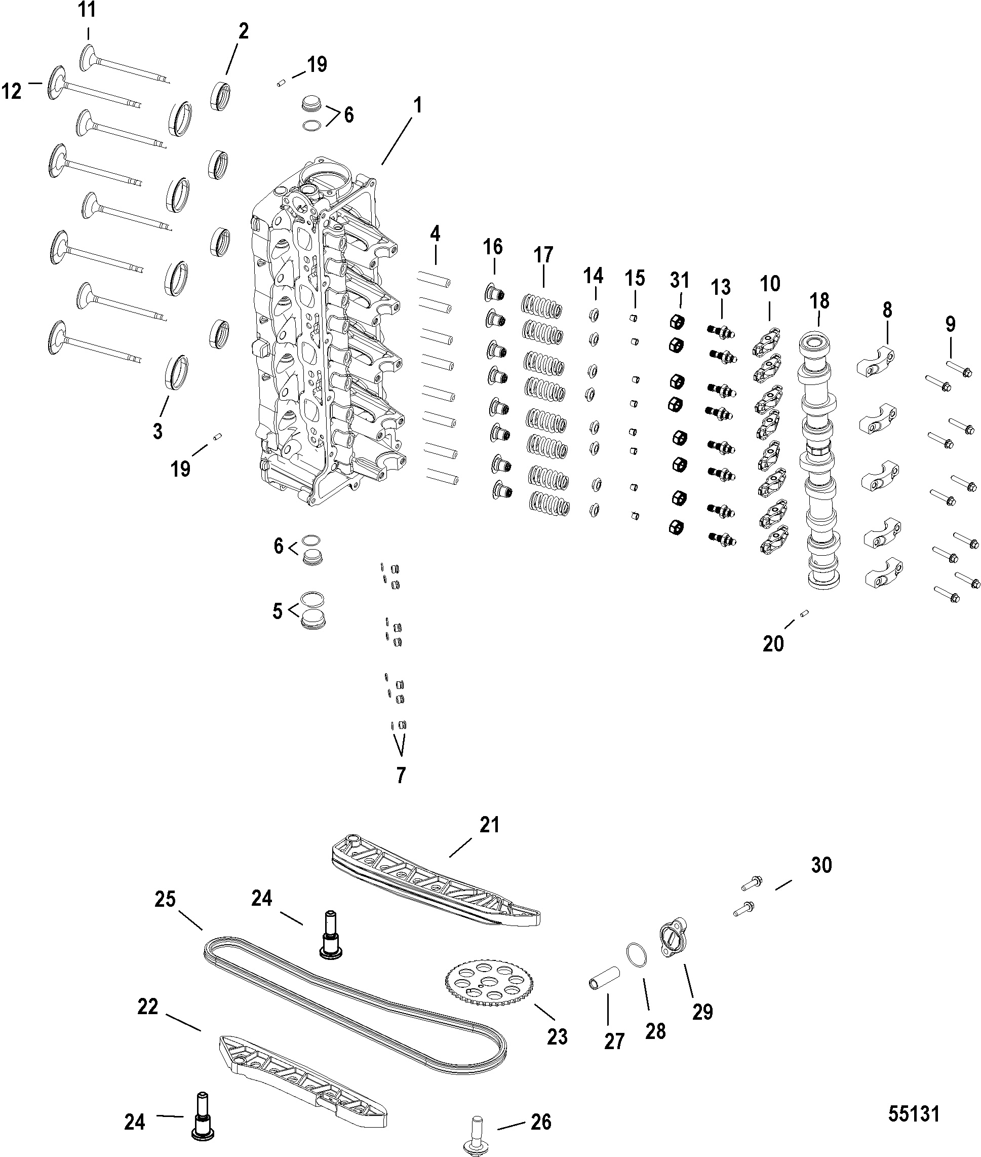 Cylinder Head and Camshaft