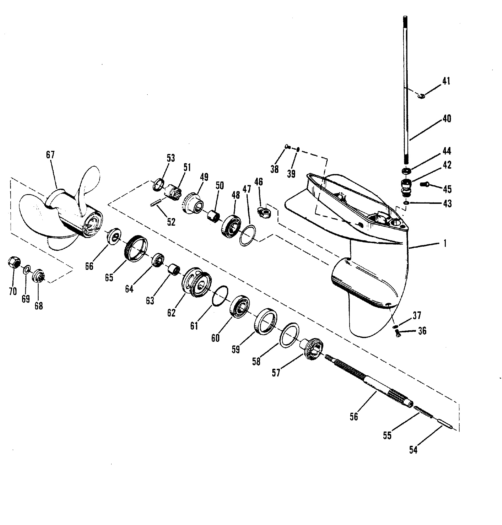 GEAR HOUSING(PROPELLER SHAFT)