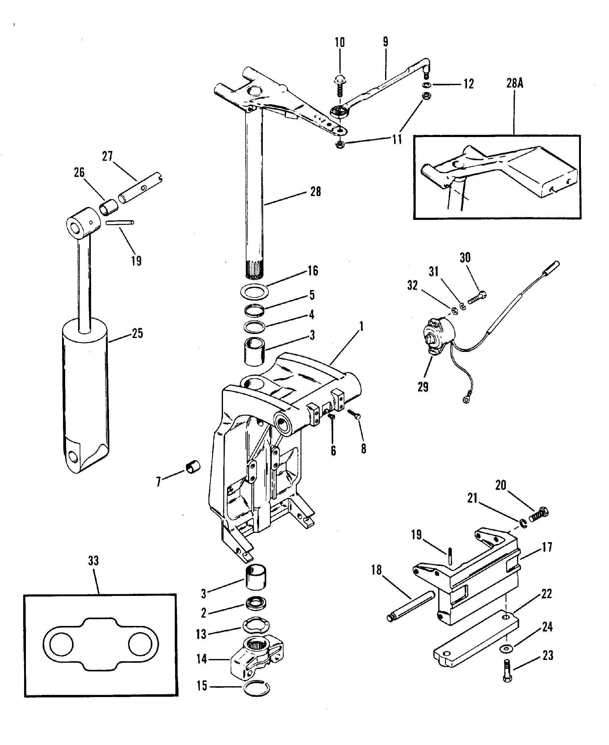 Swivel Bracket and Steering Arm