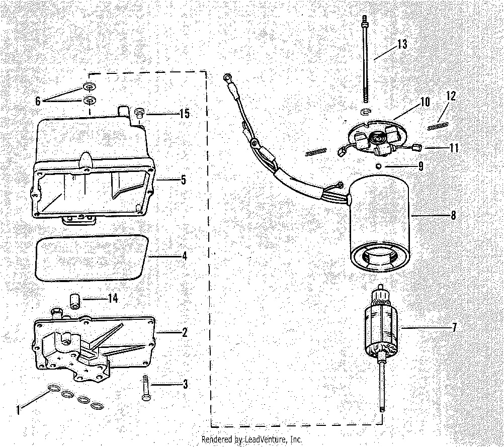 HYDRAULIC PUMP ASSEMBLY (PLASTIC RESERVOIR)