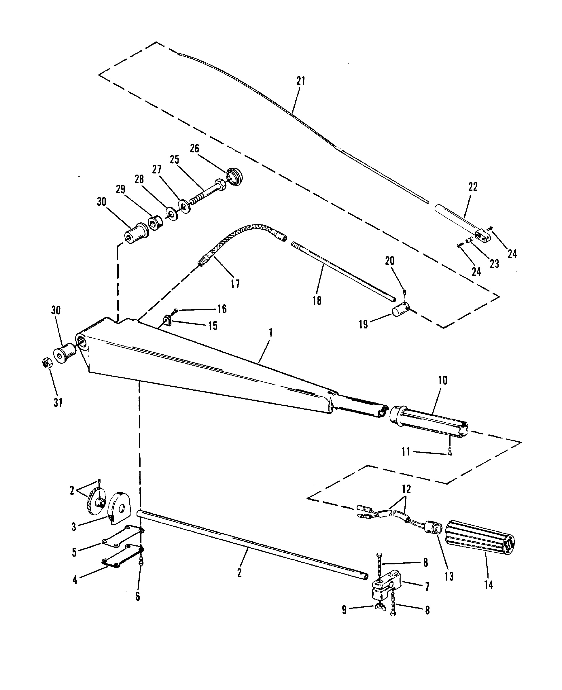 Steering Handle Components(With Steering Arm)