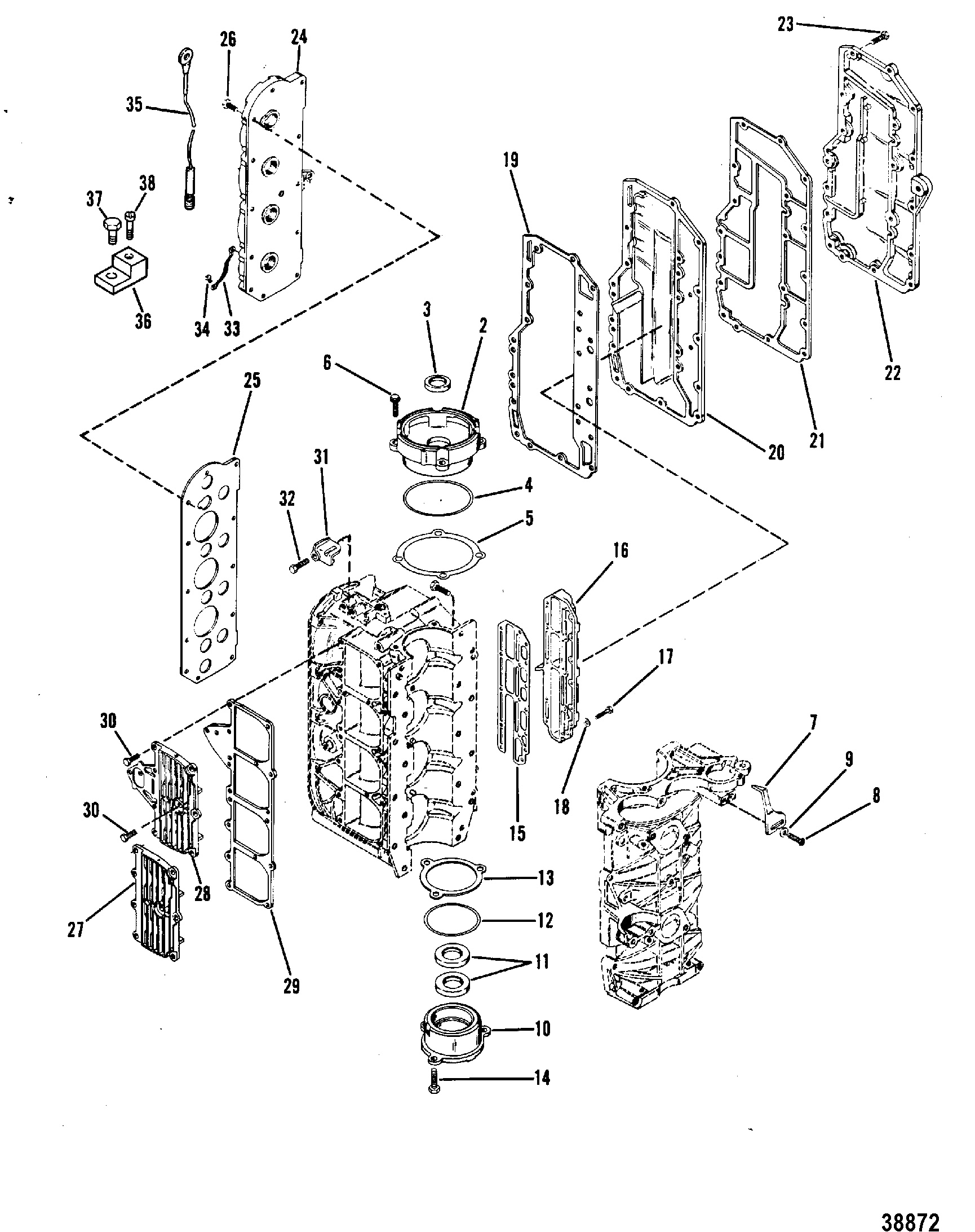 END CAPS, MANIFOLD AND EXHAUST COVER