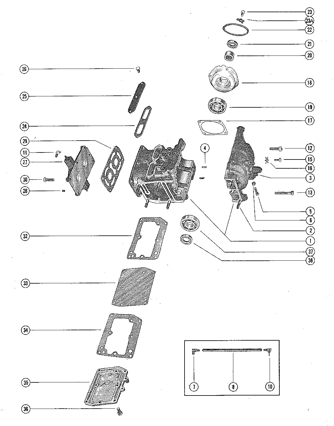 CYLINDER BLOCK AND CRANKCASE ASSEMBLY