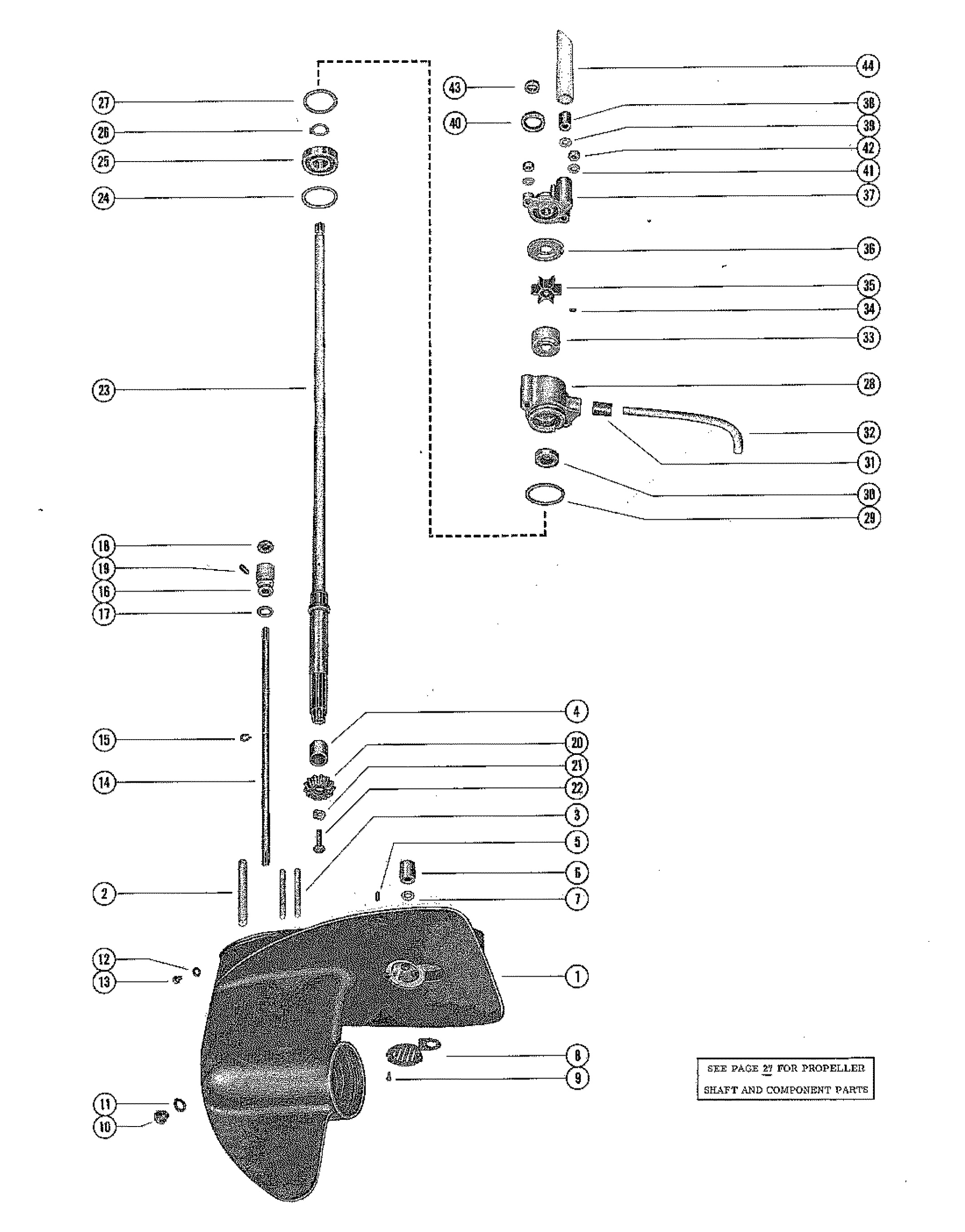 GEAR HOUSING ASSEMBLY, COMPLETE